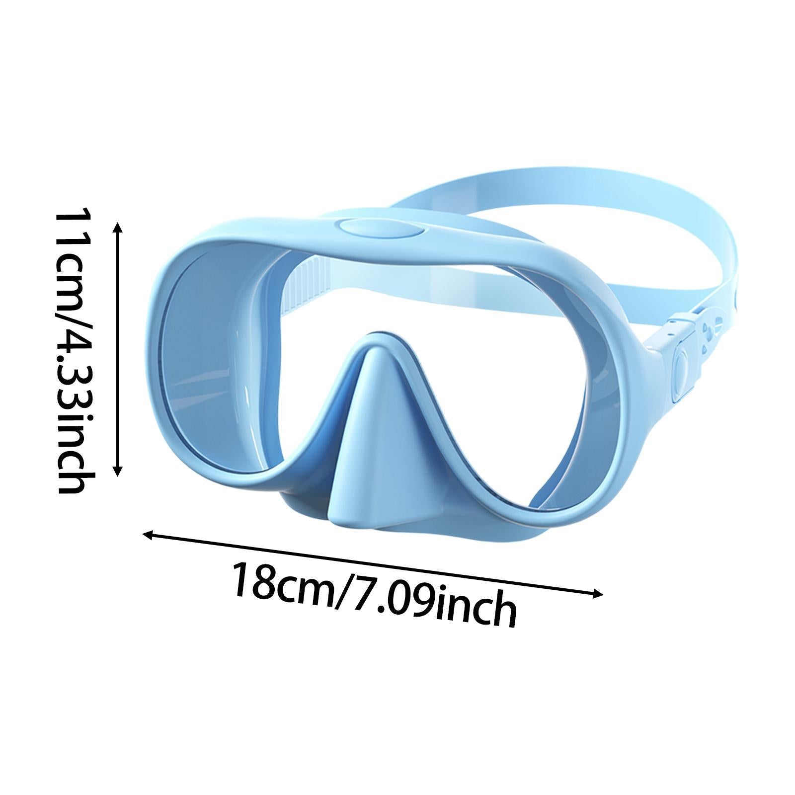 Adult Swim Goggles Clear View Eyewear for Swimming Pool Water Sports Diving Blue