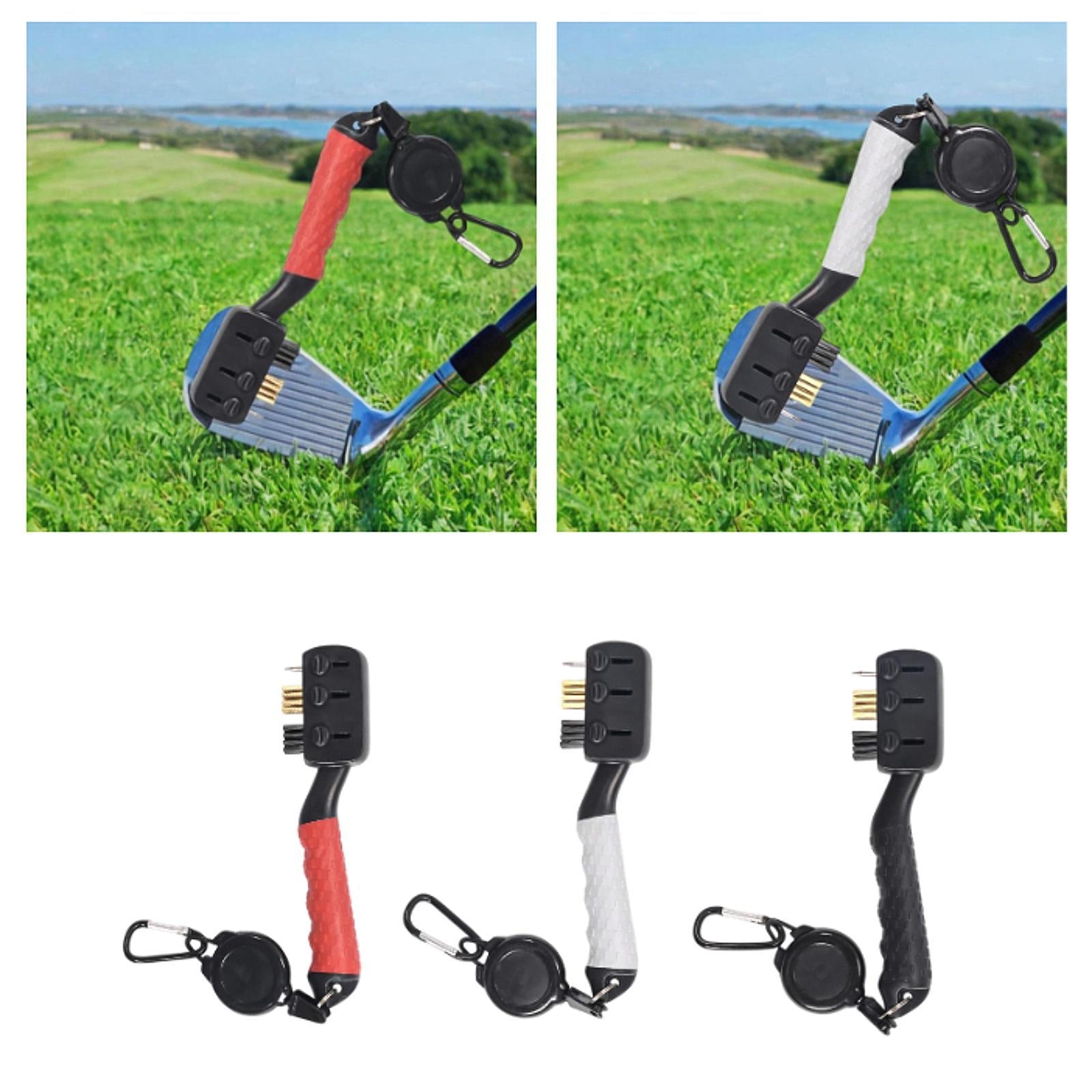 Golf Club Cleaner Brush Golf Accessories for Practicing Father's Day Outdoor Red