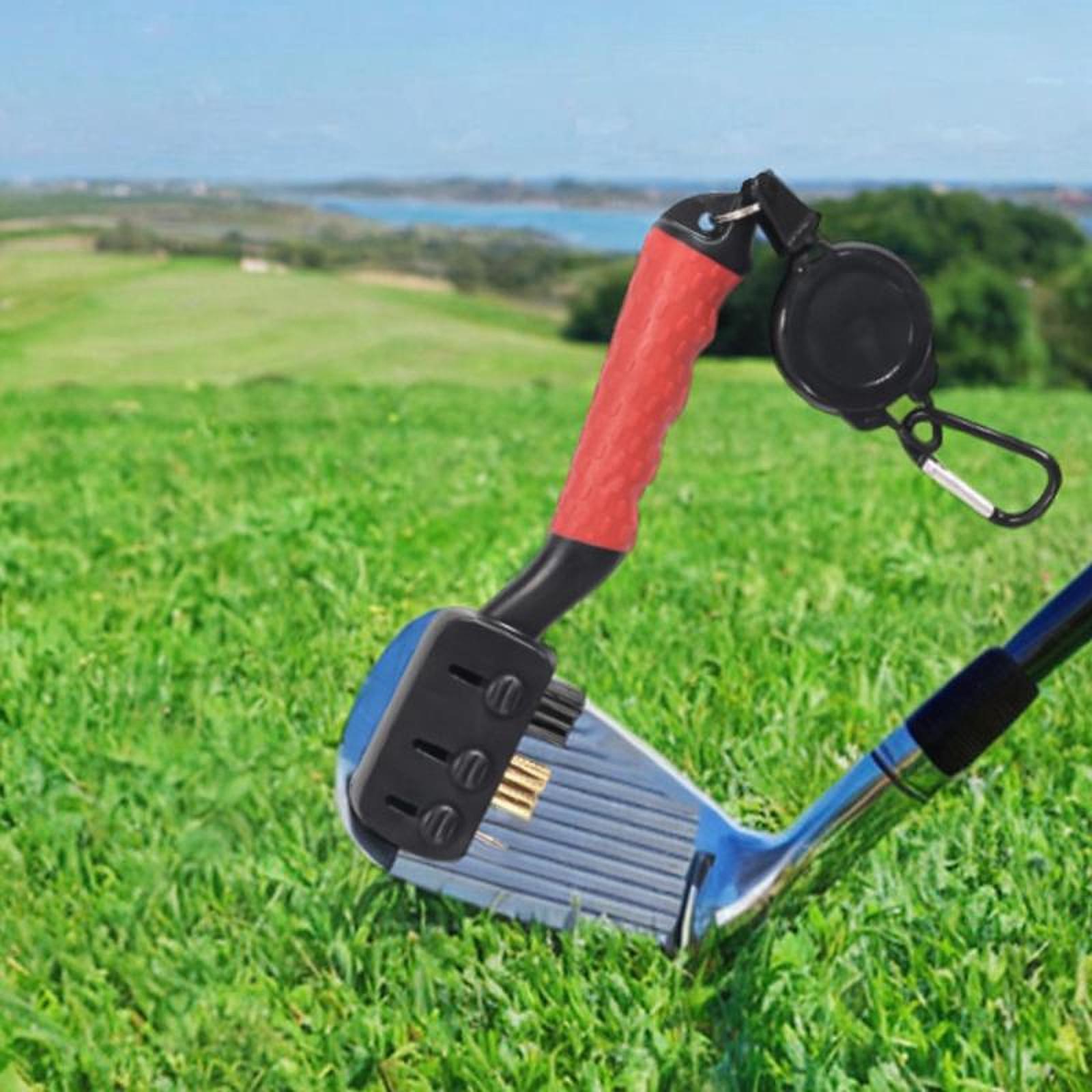 Golf Club Cleaner Brush Golf Accessories for Practicing Father's Day Outdoor Red