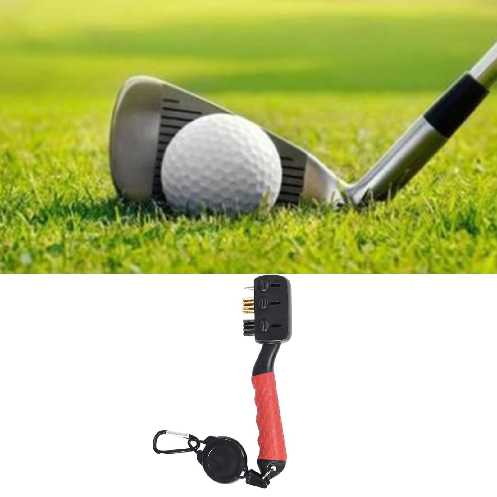 Golf Club Cleaner Brush Golf Accessories for Practicing Father's Day Outdoor Red