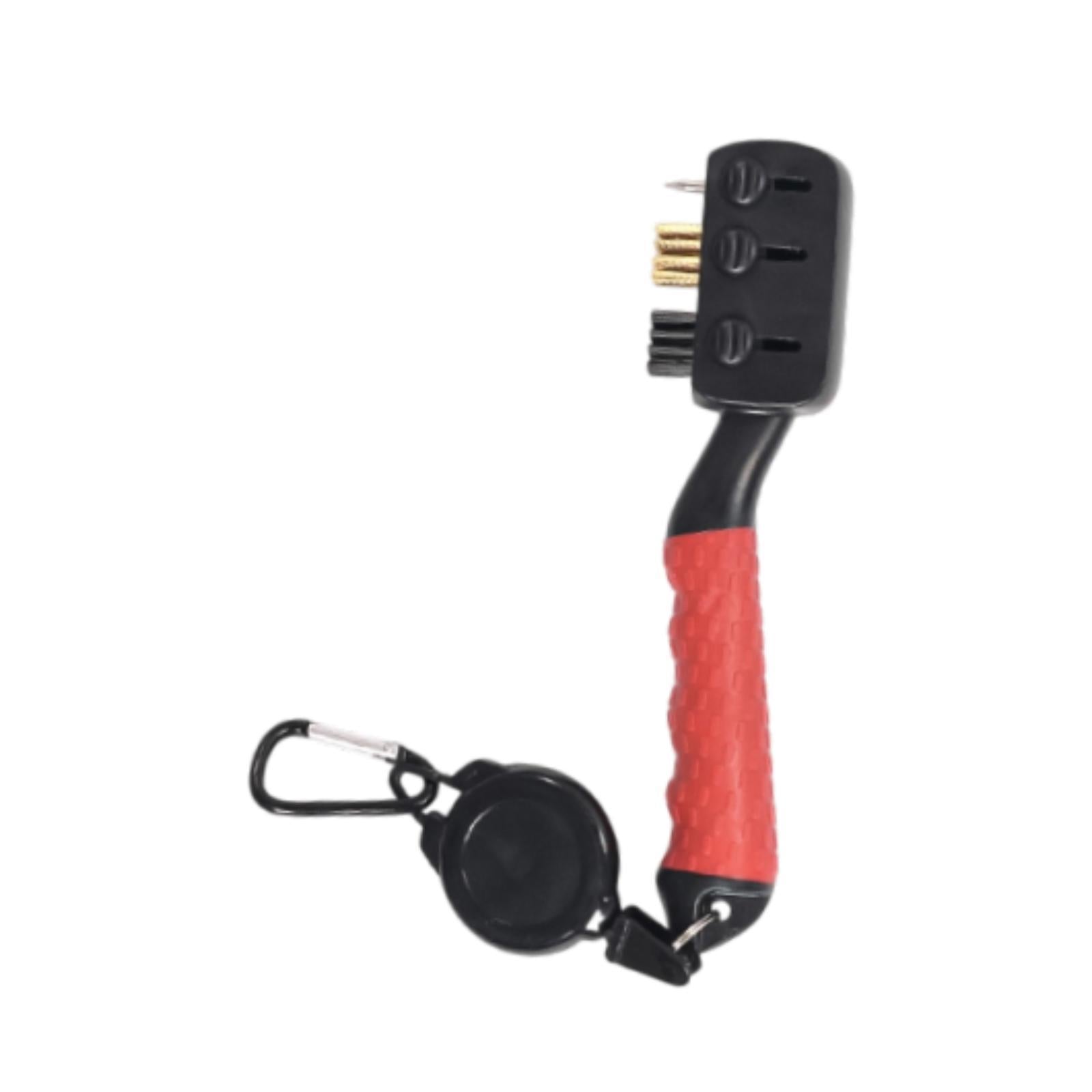 Golf Club Cleaner Brush Golf Accessories for Practicing Father's Day Outdoor Red
