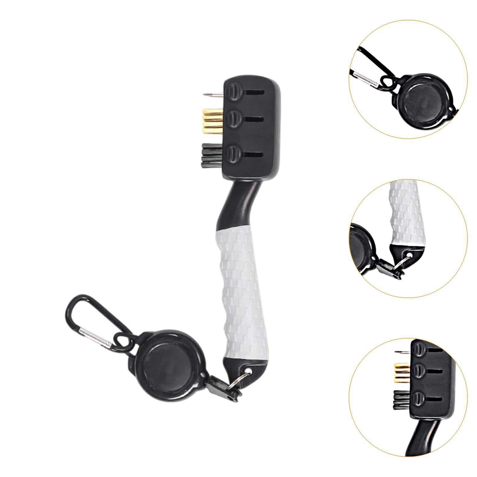 Golf Club Cleaner Brush Golf Accessories for Practicing Father's Day Outdoor White