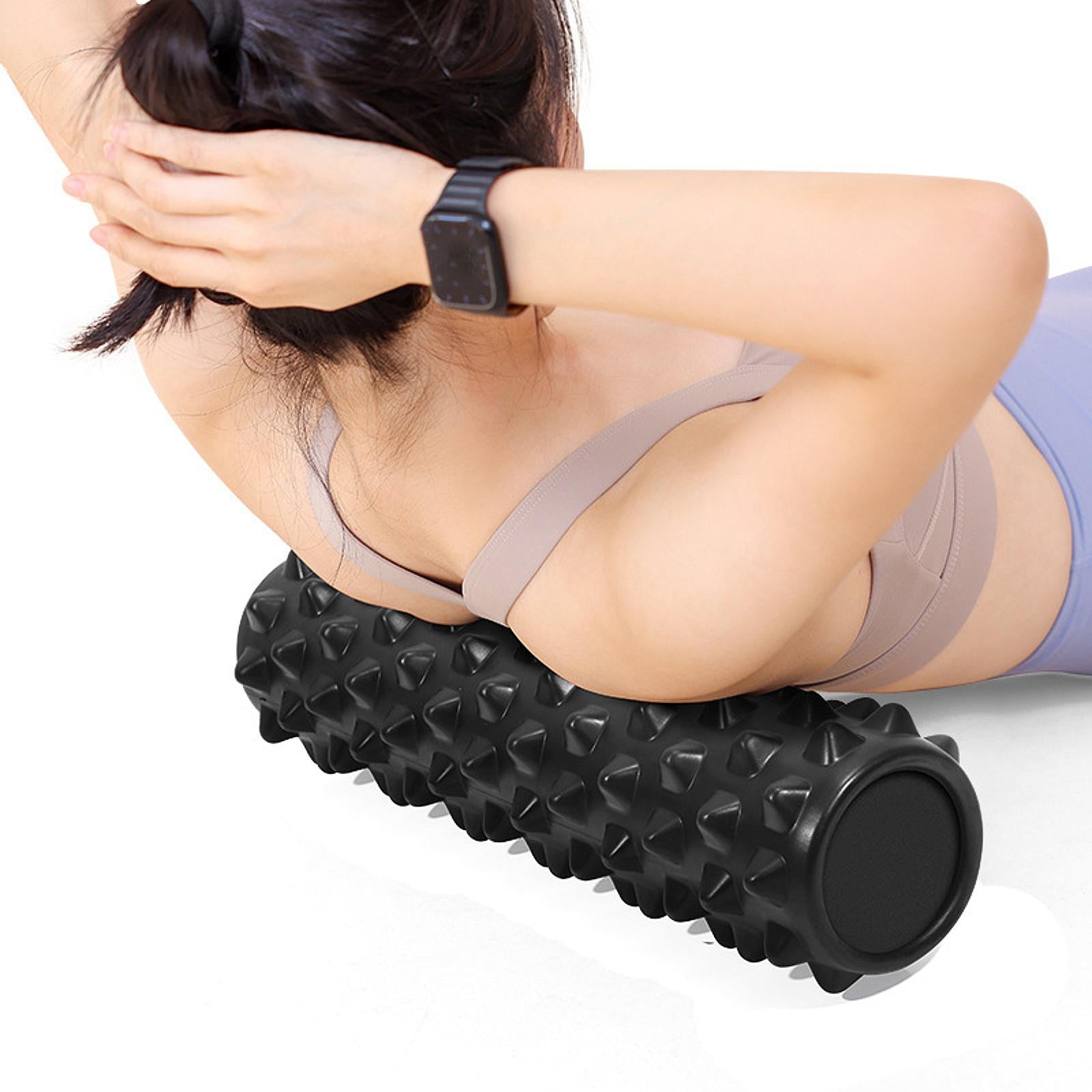 Yoga Foam Roller Professional Fitness Roller for Stretching Pilates Exercise Black