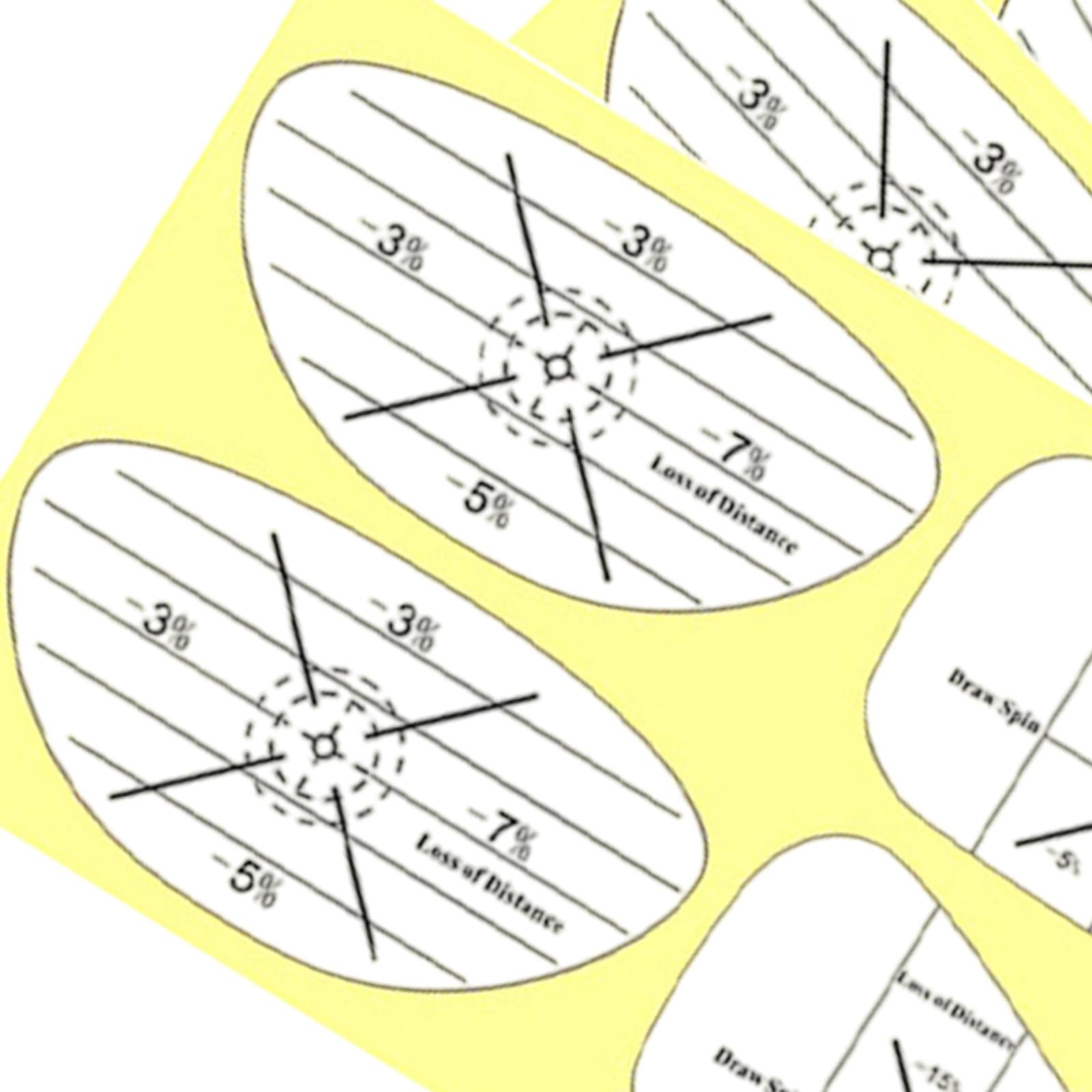 5 Pieces Golf Impact Tape Labels Gift for Golfers Self Teaching Training Aid