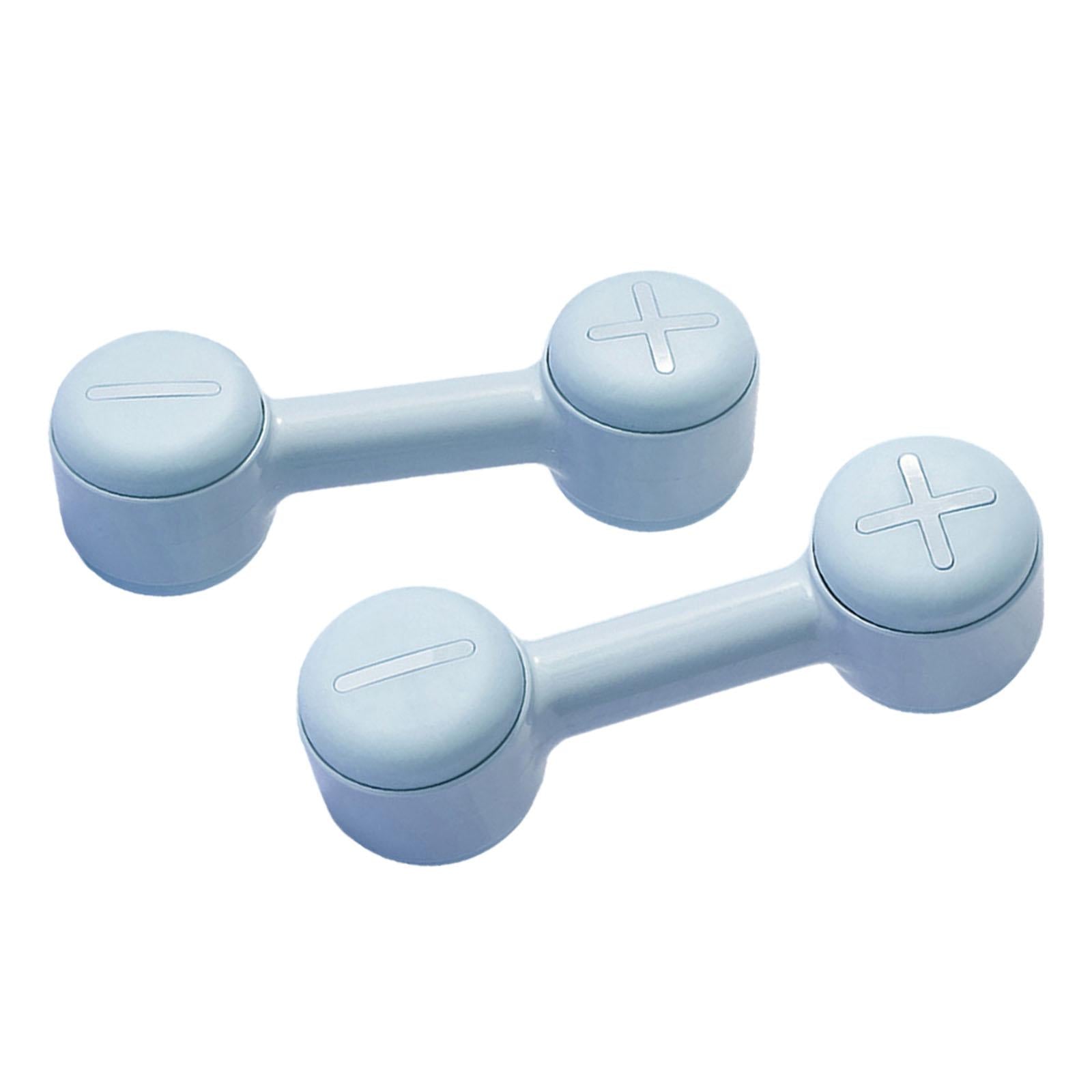 2x Adjustable Dumbbell Set Hand Weights for Women for Outdoor Sports Workout Blue