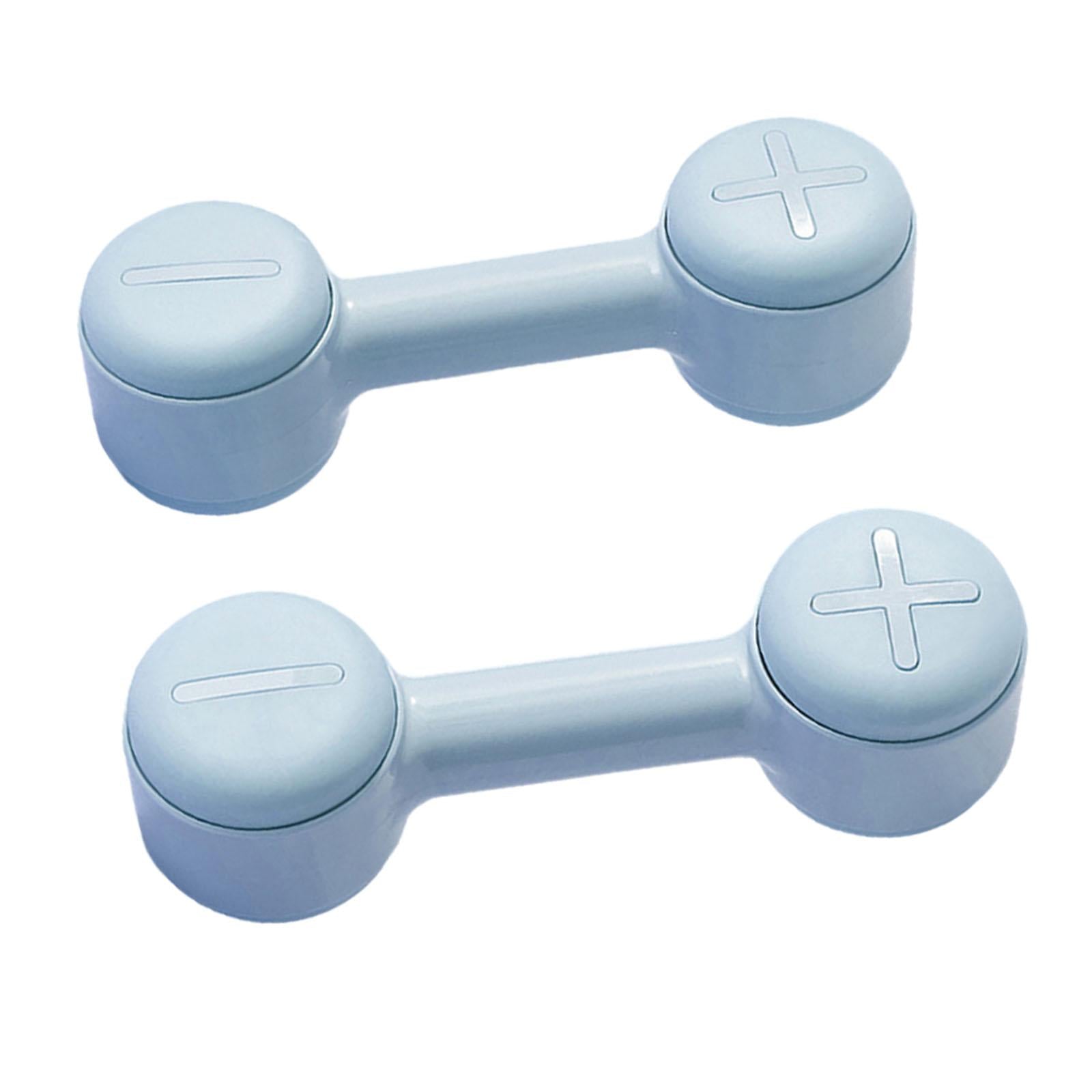 2x Adjustable Dumbbell Set Hand Weights for Women for Outdoor Sports Workout Blue