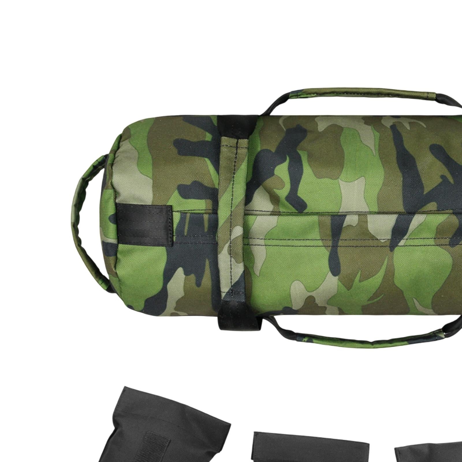 Weighted Bag Canvas Unfilled Sandbag for Weightlifting Powerlifting Home Gym Green