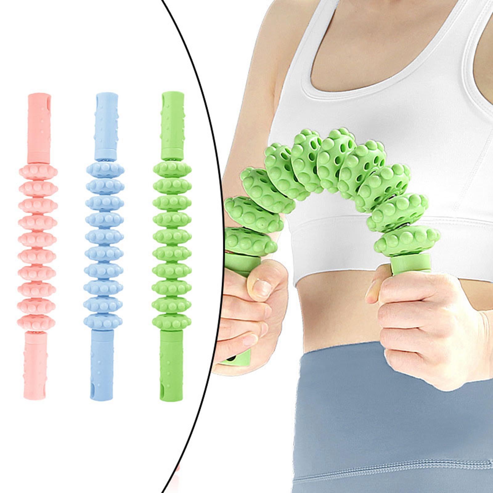 Muscle Roller Stick Comfortable Professional Home Gym for Park Garden Sports Pink