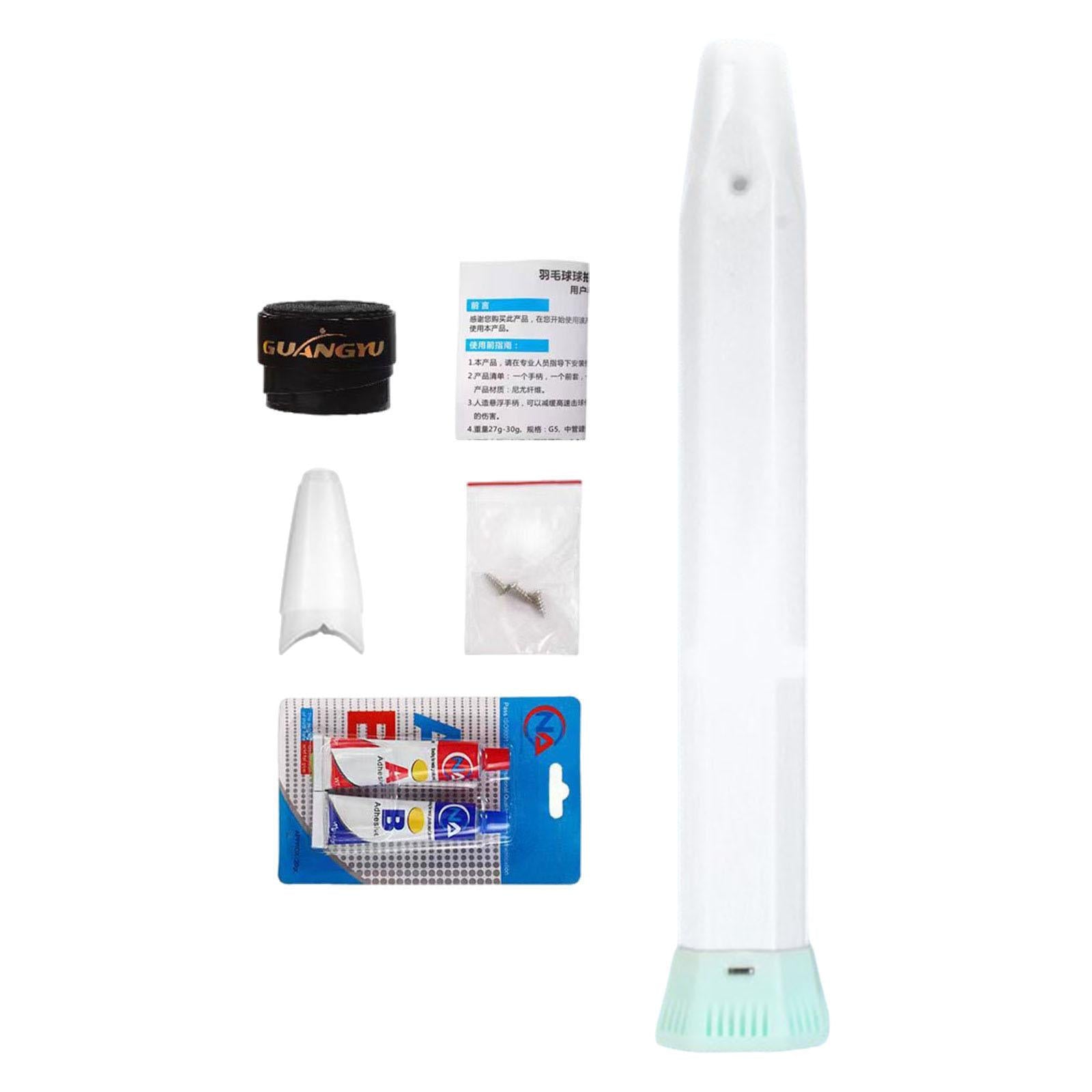 Racquet Handle Set Handle Wrap Men Women Active Player Nonslip Squash Racket White