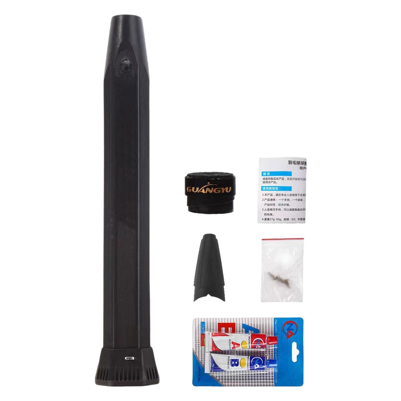 Racquet Handle Set Handle Wrap Men Women Active Player Nonslip Squash Racket Black