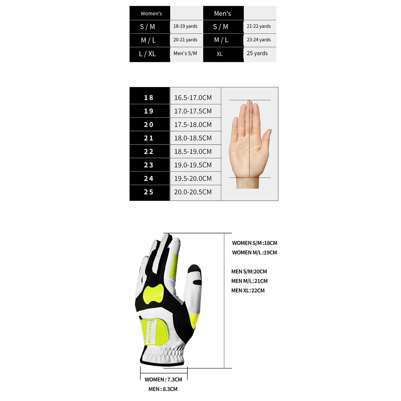 Golf Glove for Left Hand Soft Golfer Glove for Golf Lovers Enthusiast Adults Men S M