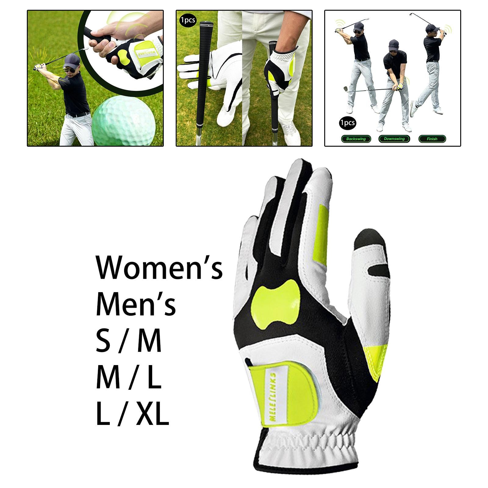 Golf Glove for Left Hand Soft Golfer Glove for Golf Lovers Enthusiast Adults Men S M