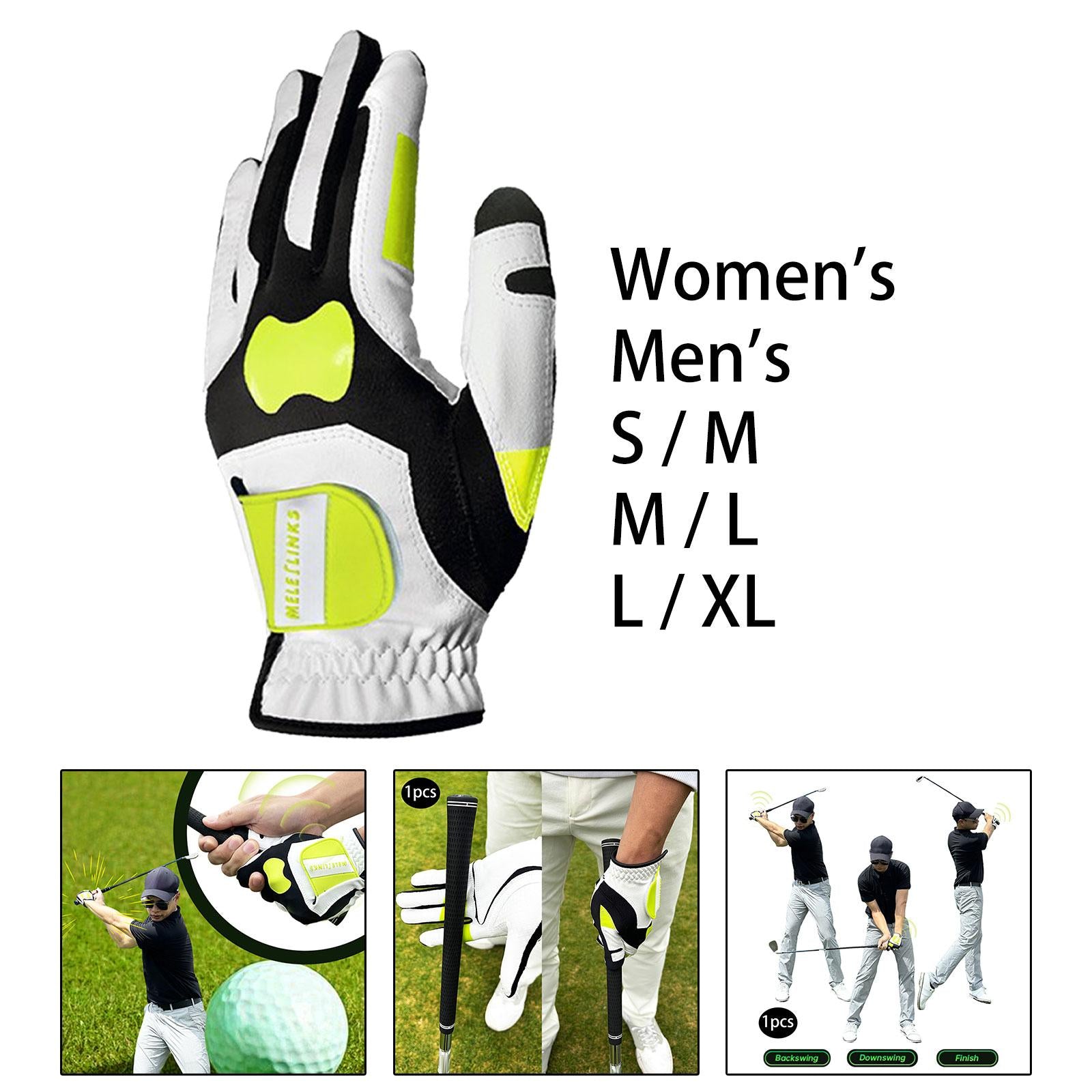 Golf Glove for Left Hand Soft Golfer Glove for Golf Lovers Enthusiast Adults Men S M