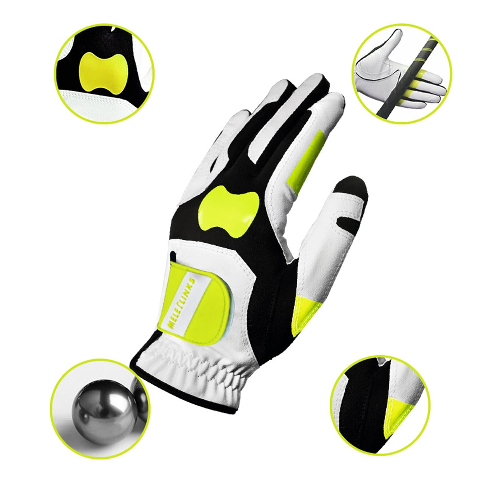 Golf Glove for Left Hand Soft Golfer Glove for Golf Lovers Enthusiast Adults Men M L