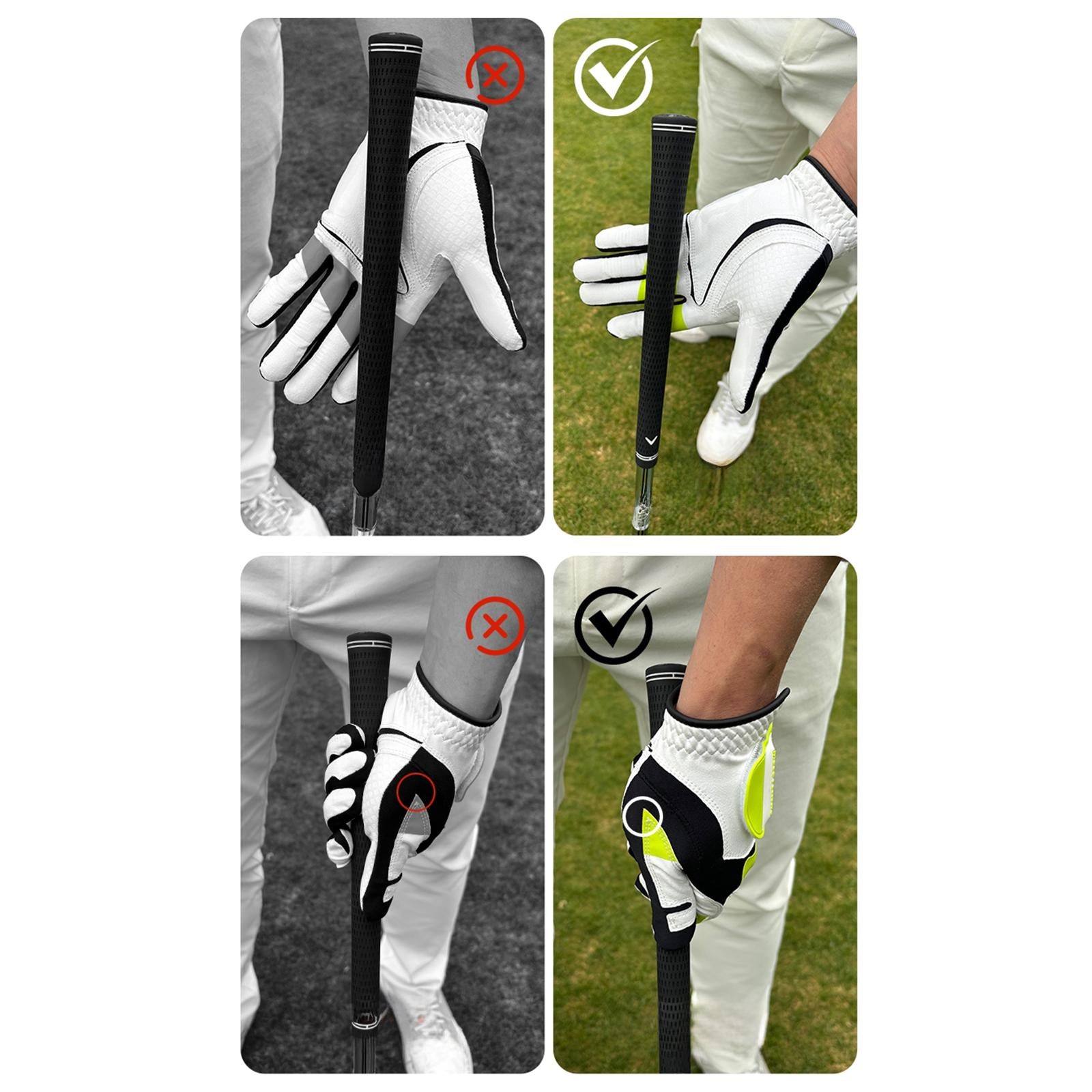 Golf Glove for Left Hand Soft Golfer Glove for Golf Lovers Enthusiast Adults Women XL