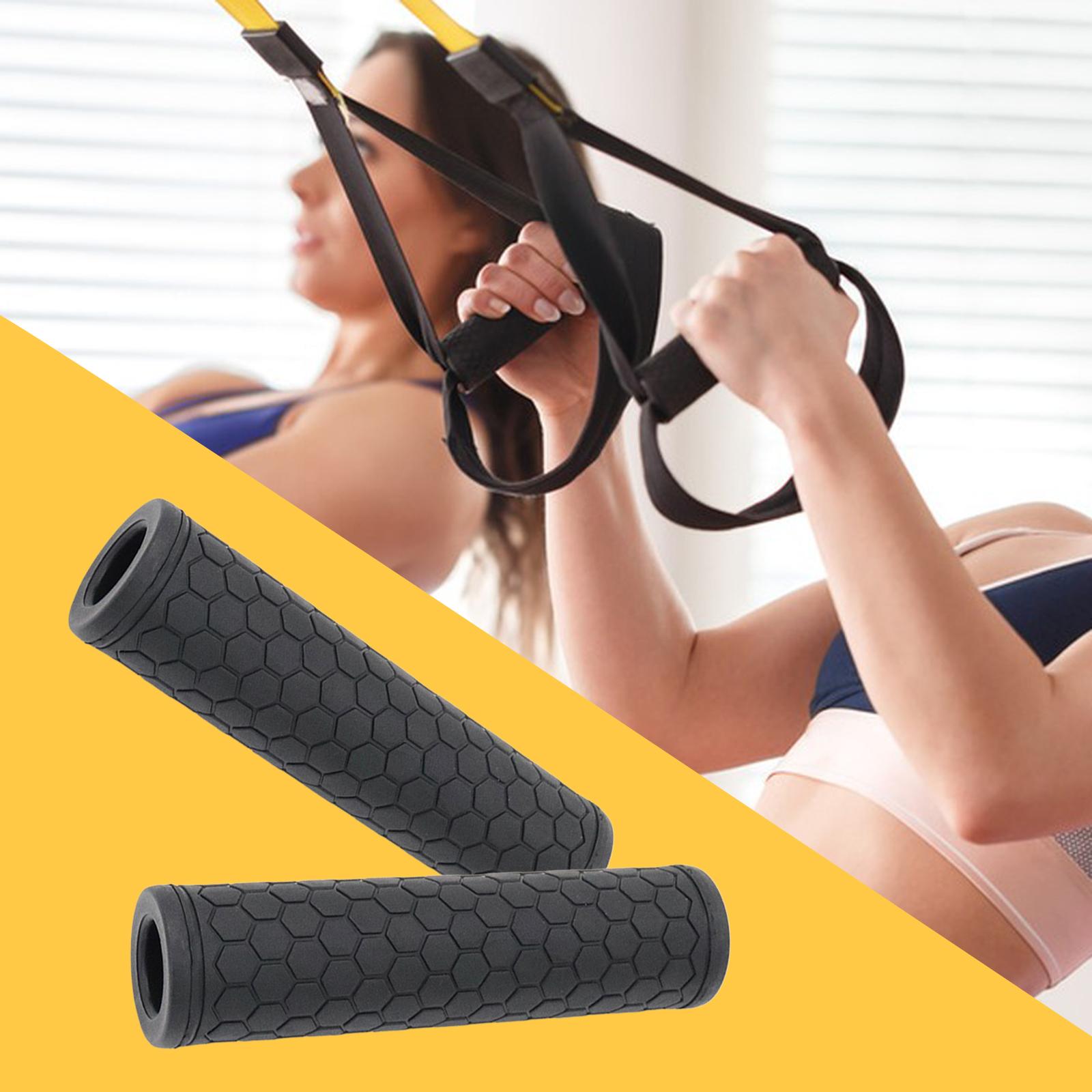 2x Fitness Resistance Band Handles Workout Easy to Use Exercise Bands Handle B