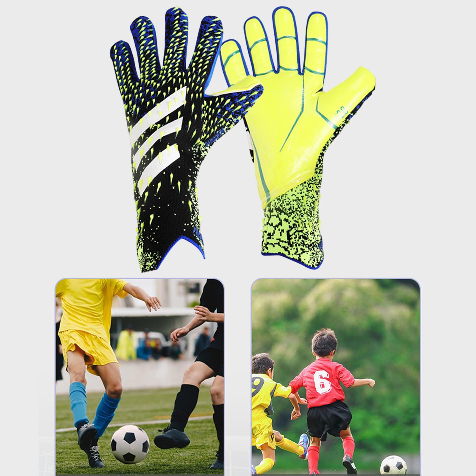 Soccer Goalkeeper Gloves Goalie Glove Accessories for Adults Youth Anti Slip Size 6