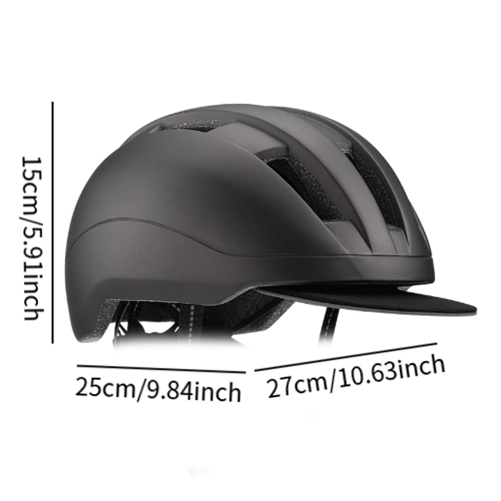 Bike Helmet Impact Resistant Bicycle Helmet for Travel Outdoor Sports Skiing Black