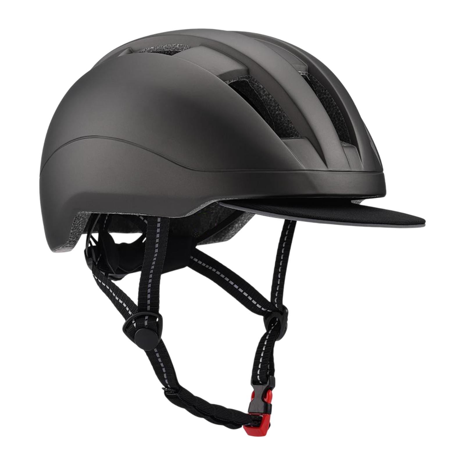 Bike Helmet Impact Resistant Bicycle Helmet for Travel Outdoor Sports Skiing Black