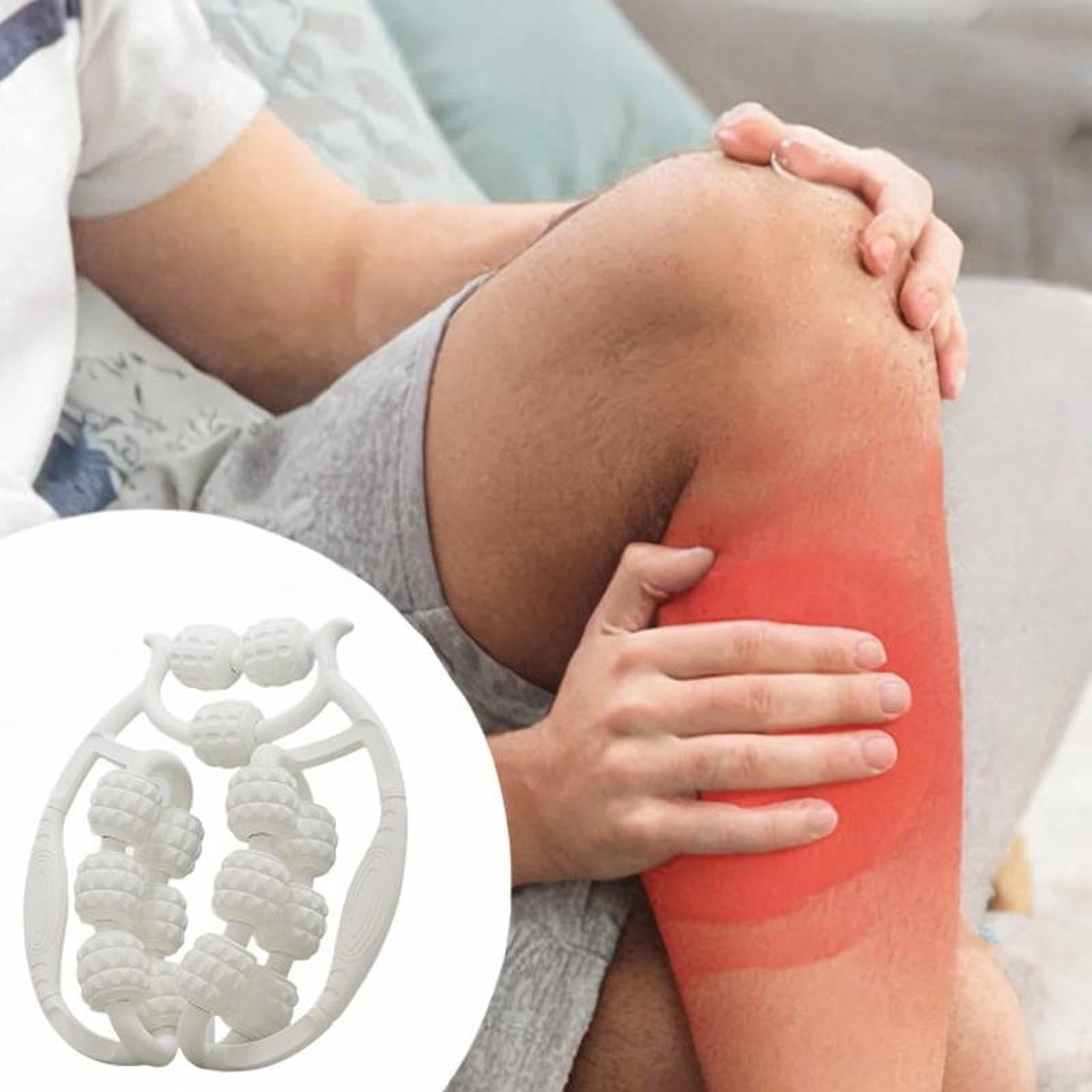 Leg Massager Roller Exercise 360 Degree Thigh Roller for Indoor Gym Physical White