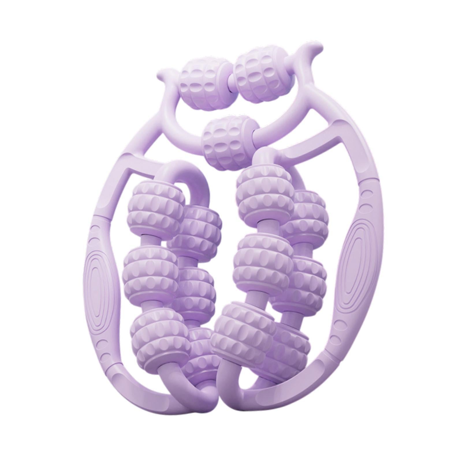 Leg Massager Roller Exercise 360 Degree Thigh Roller for Indoor Gym Physical Purple