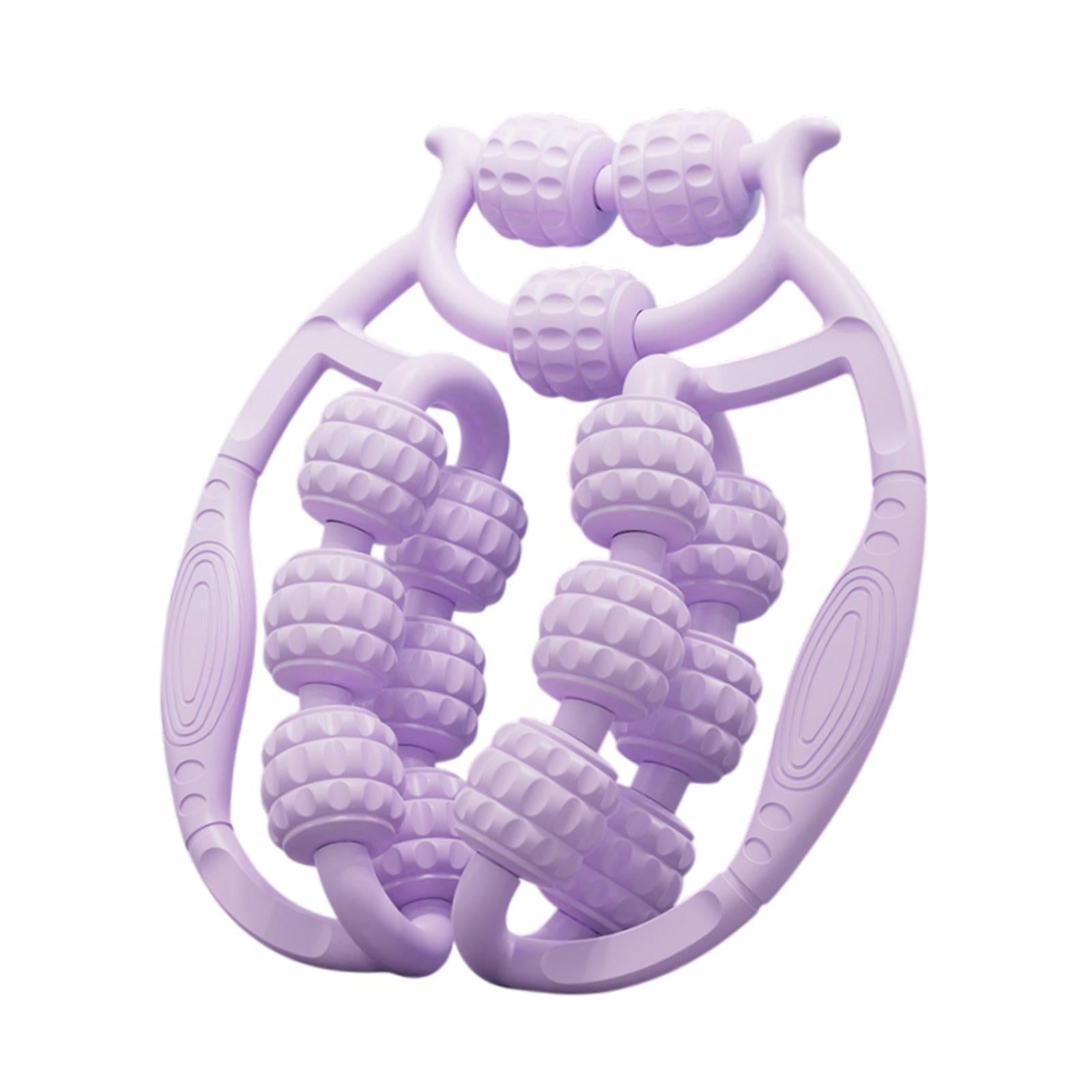 Leg Massager Roller Exercise 360 Degree Thigh Roller for Indoor Gym Physical Purple