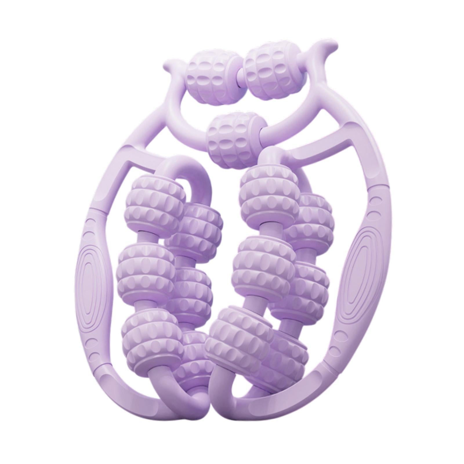 Leg Massager Roller Exercise 360 Degree Thigh Roller for Indoor Gym Physical Purple