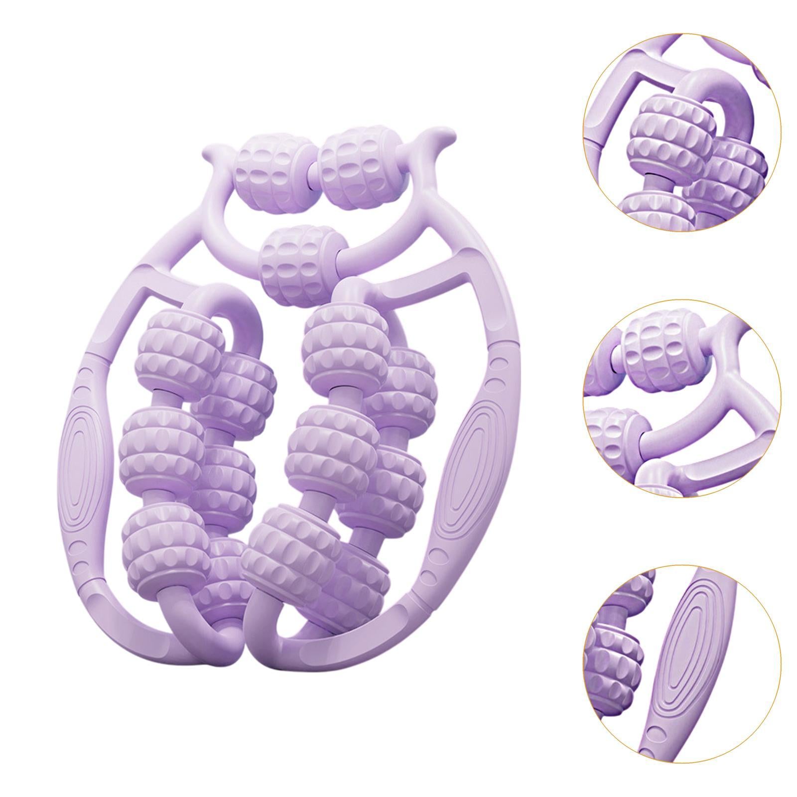 Leg Massager Roller Exercise 360 Degree Thigh Roller for Indoor Gym Physical Purple