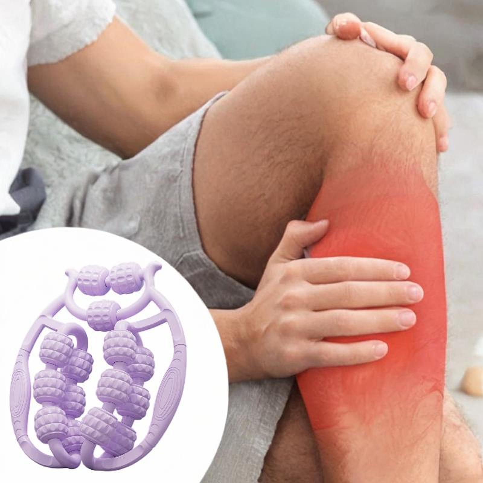 Leg Massager Roller Exercise 360 Degree Thigh Roller for Indoor Gym Physical Purple