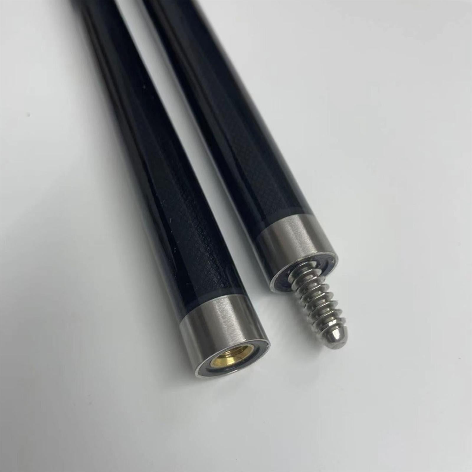 1/2 Pool Cue Trendy Handmade with Storage Pouch for Women Indoor Enthusiasts Silver