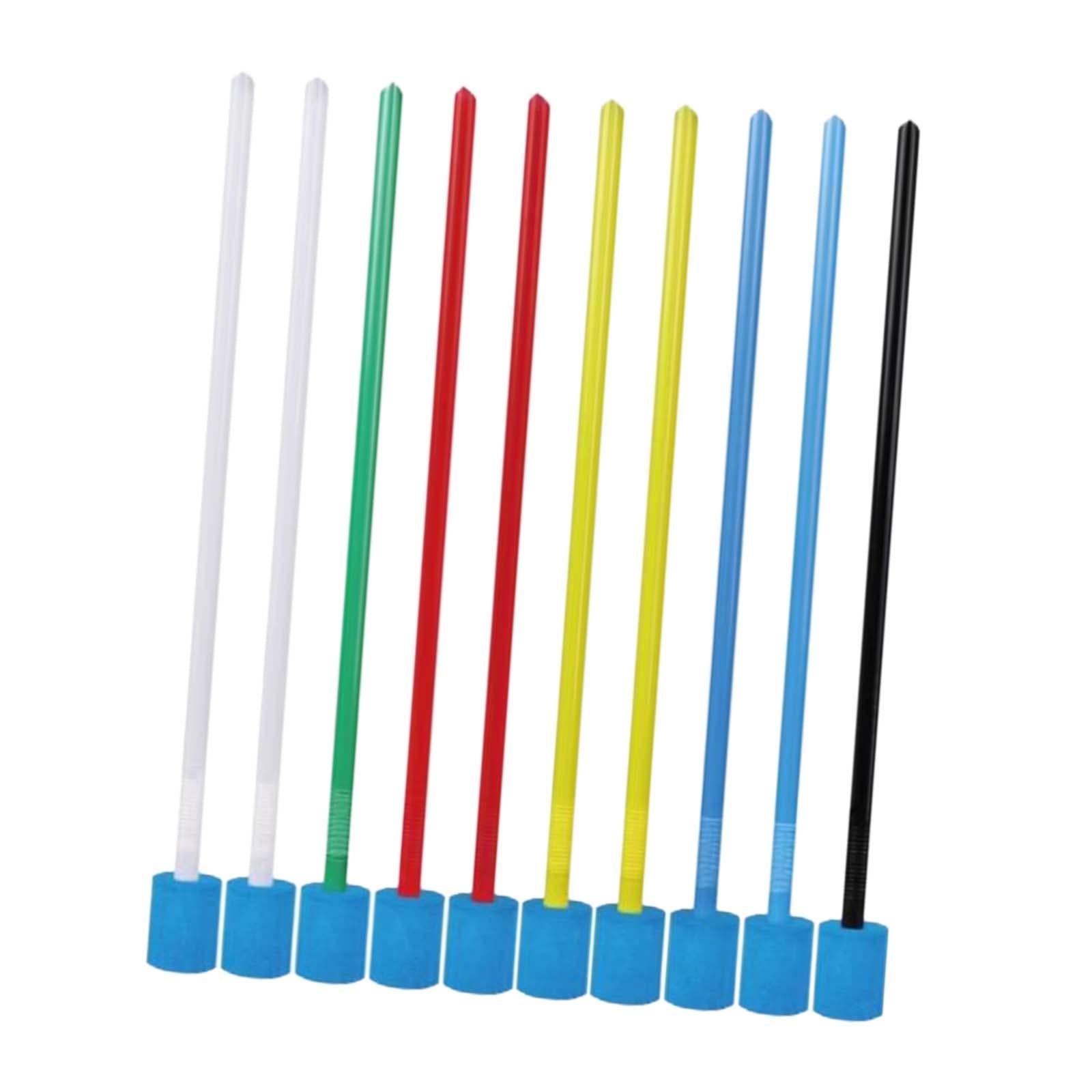 10Pcs Golf Alignment Rods Portable Swing Training Aid Improve Your Alignment