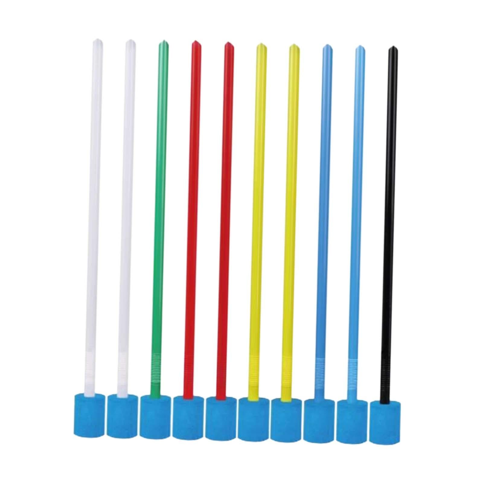 10Pcs Golf Alignment Rods Portable Swing Training Aid Improve Your Alignment