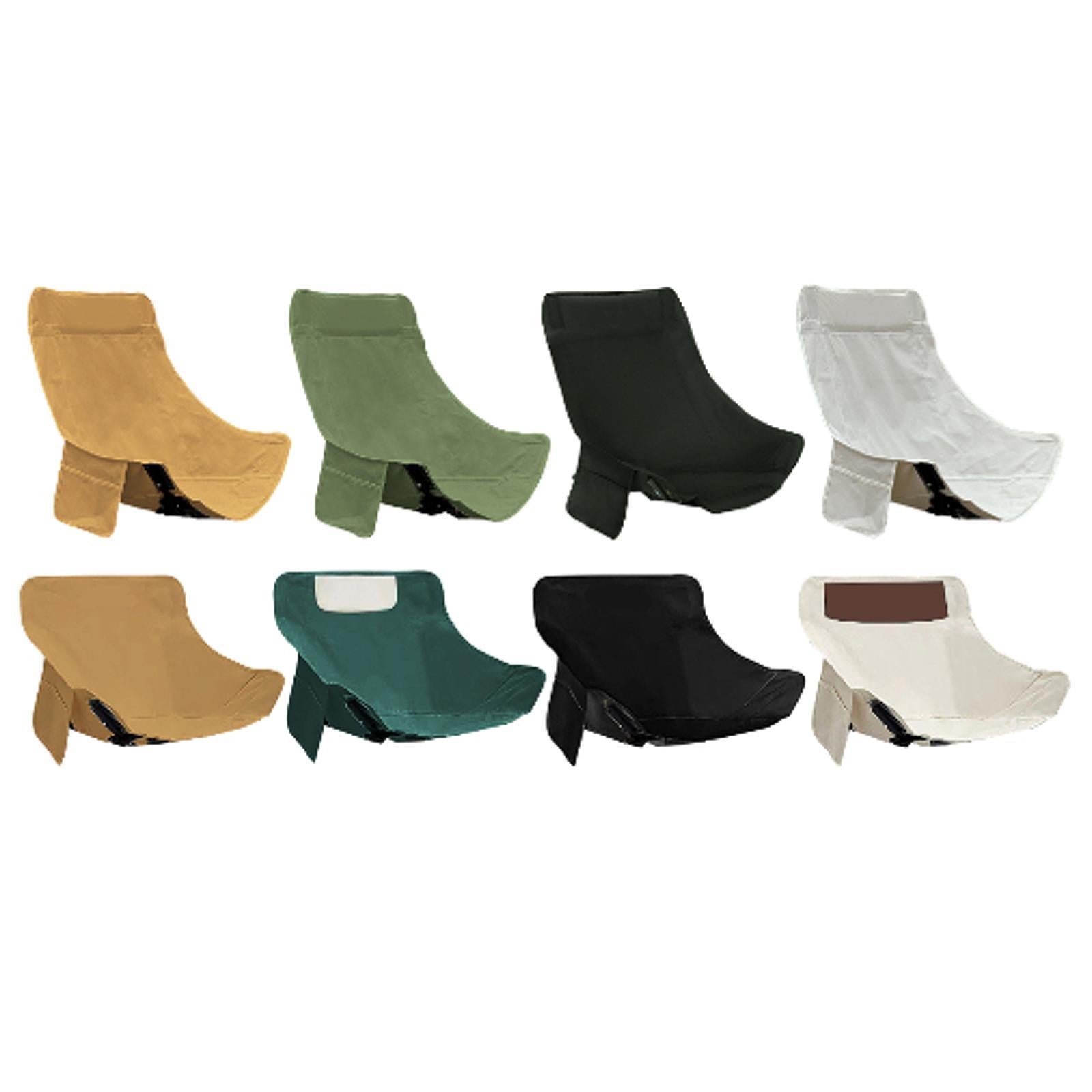 Folding Camping Chair Cover Portable Replacement for Backyard Picnic Fishing High Back Khaki