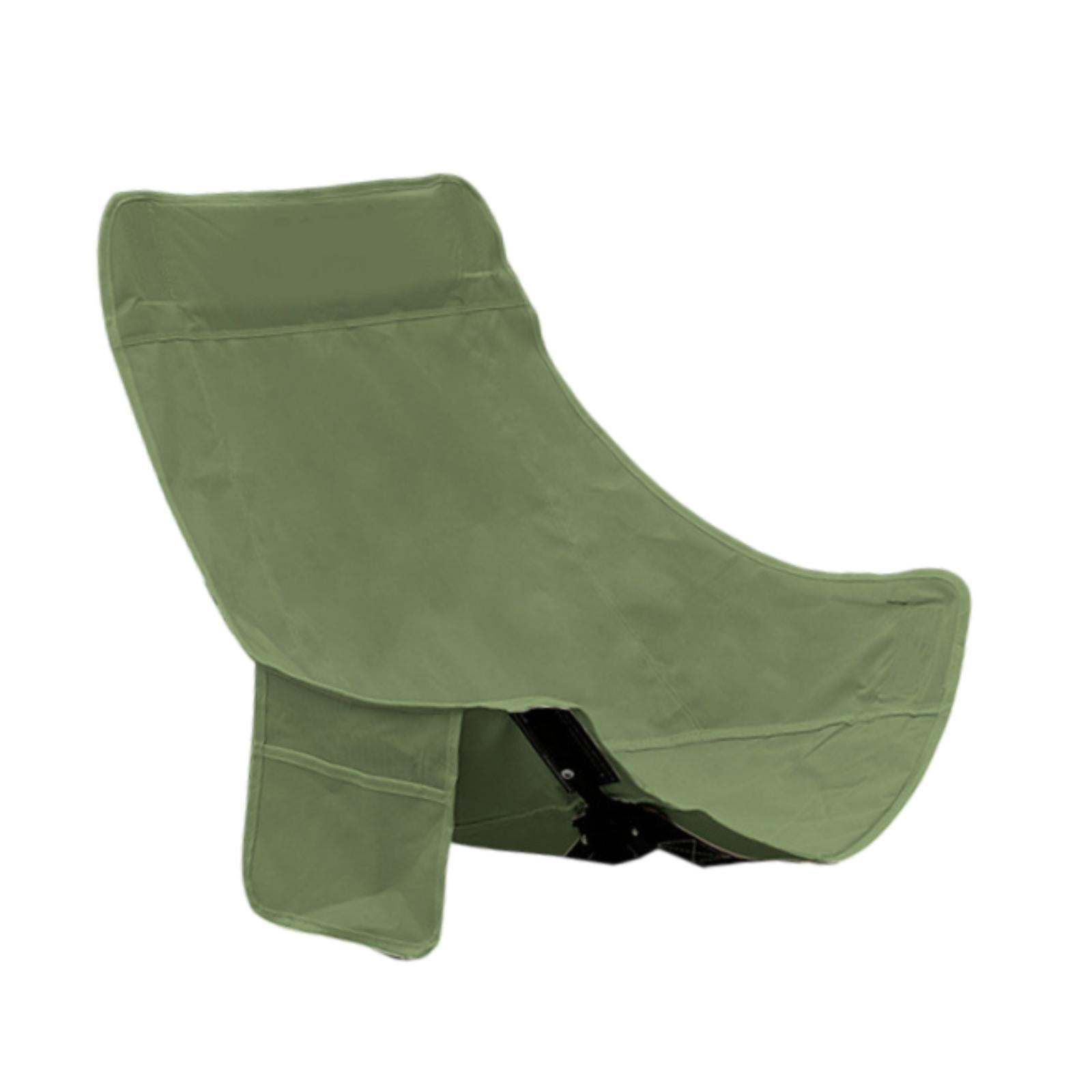 Folding Camping Chair Cover Portable Replacement for Backyard Picnic Fishing High Back Green