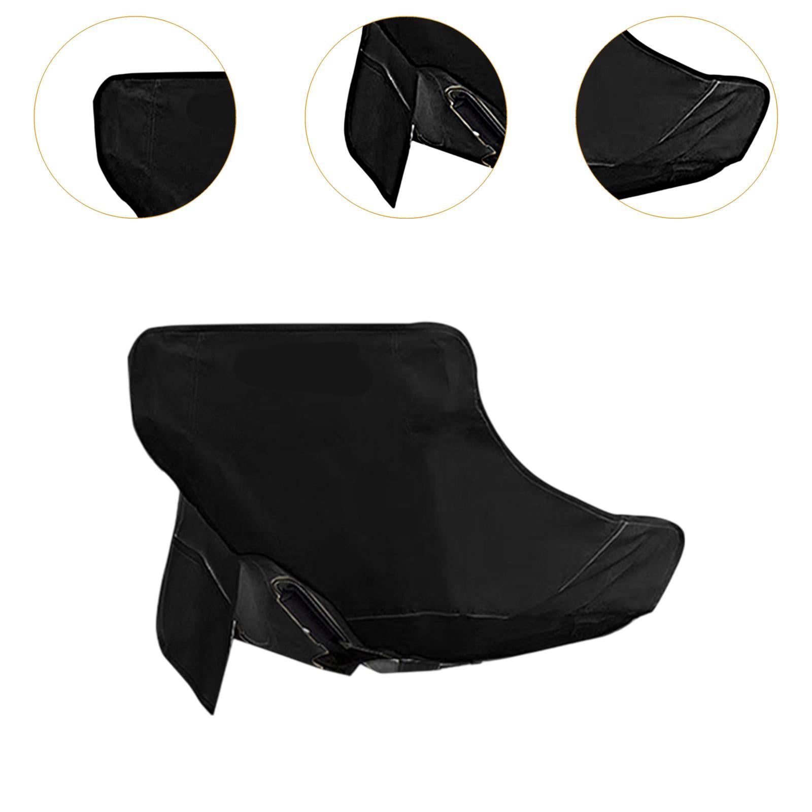 Folding Camping Chair Cover Portable Replacement for Backyard Picnic Fishing Low Back Black