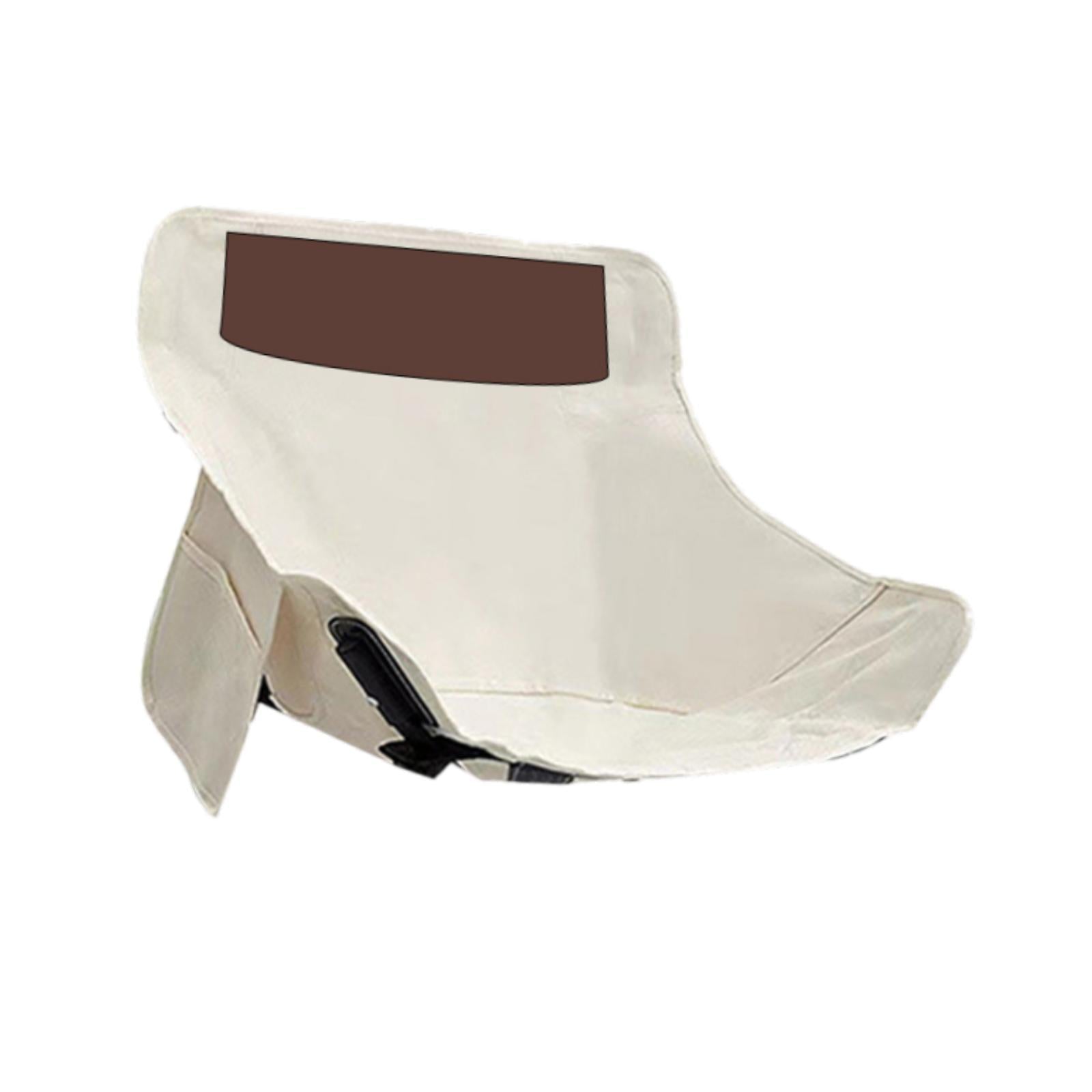 Folding Camping Chair Cover Portable Replacement for Backyard Picnic Fishing Low Back White