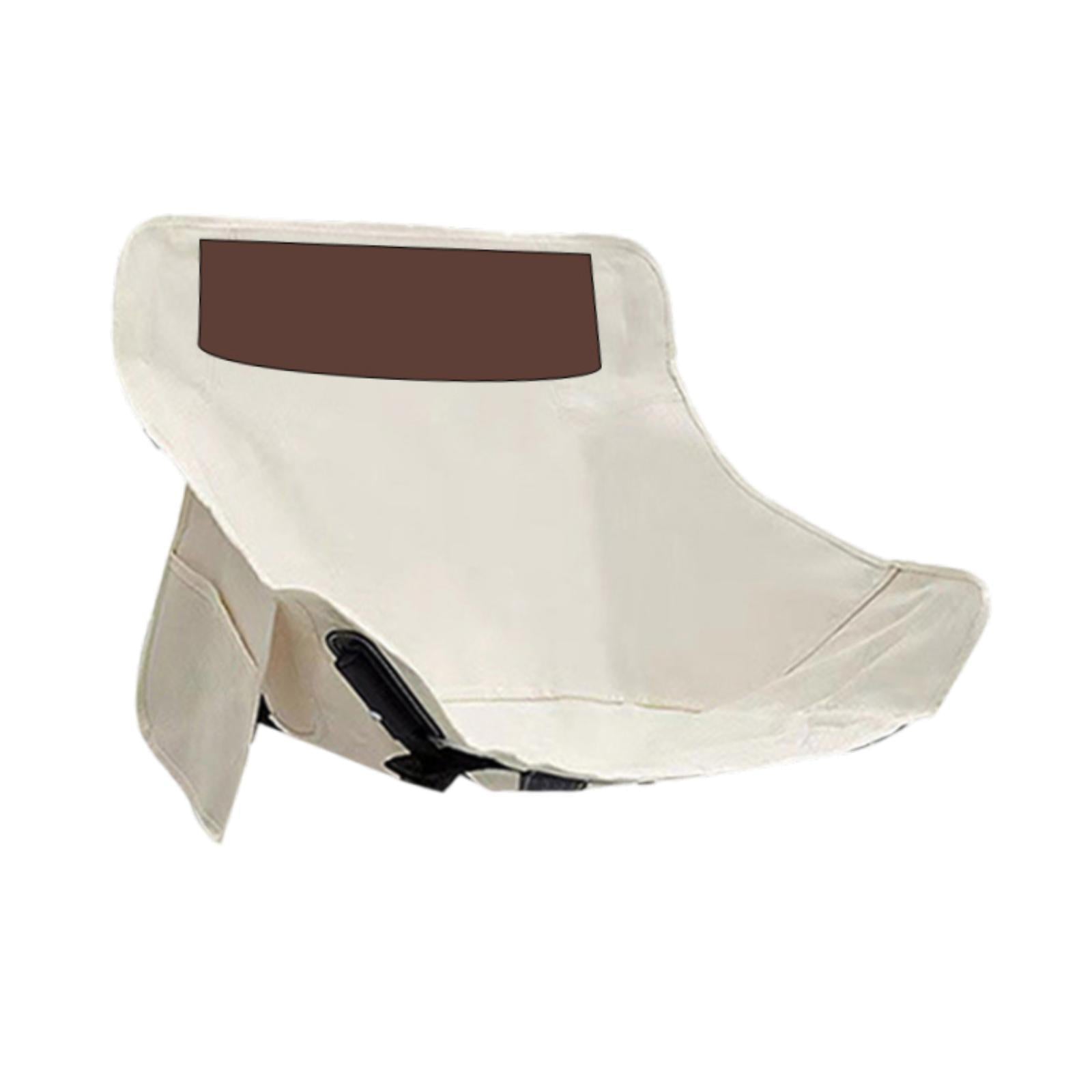 Folding Camping Chair Cover Portable Replacement for Backyard Picnic Fishing Low Back White