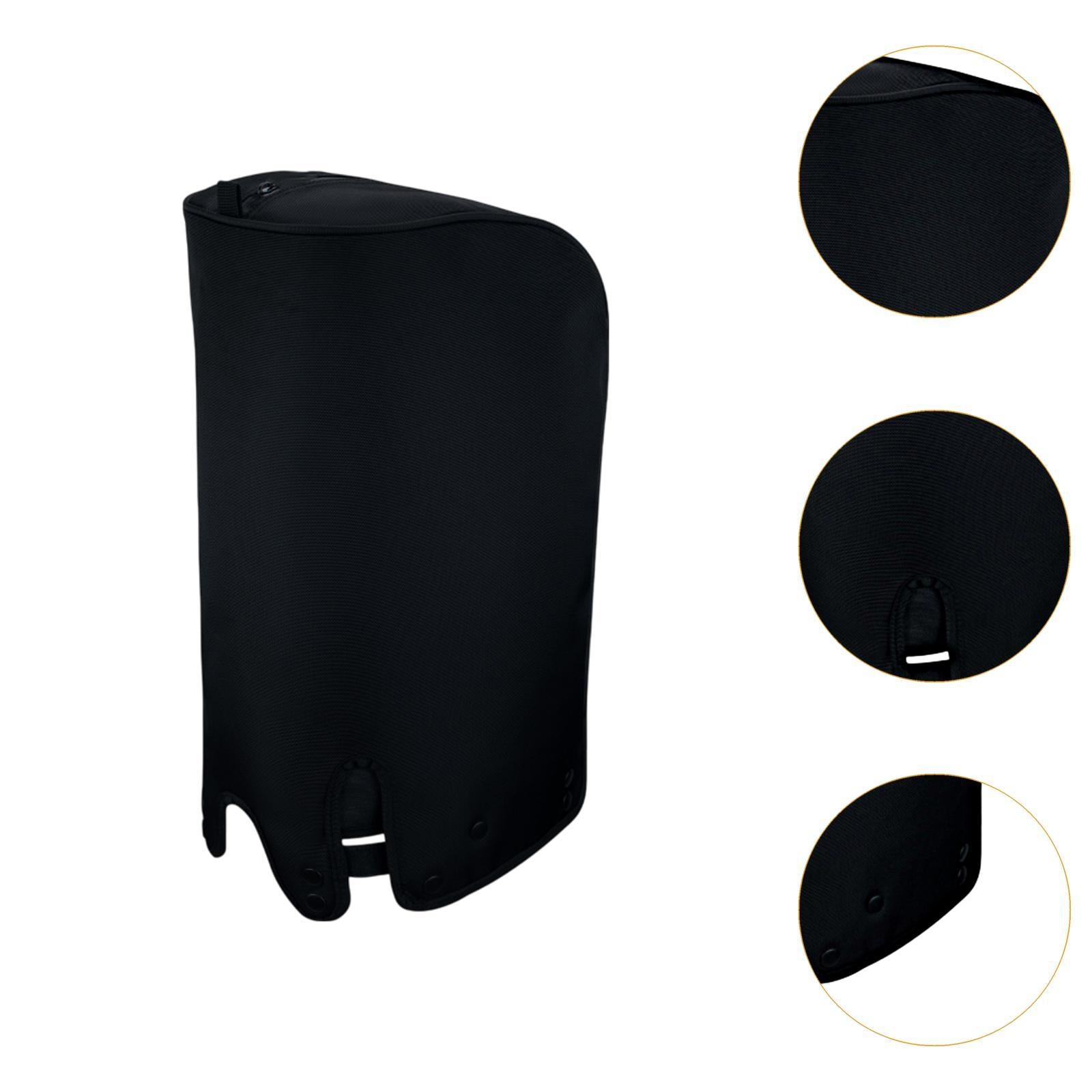 Golf Bag Cover Dustproof Rain Hood Cape for Travel Golf Course Driving Range Black