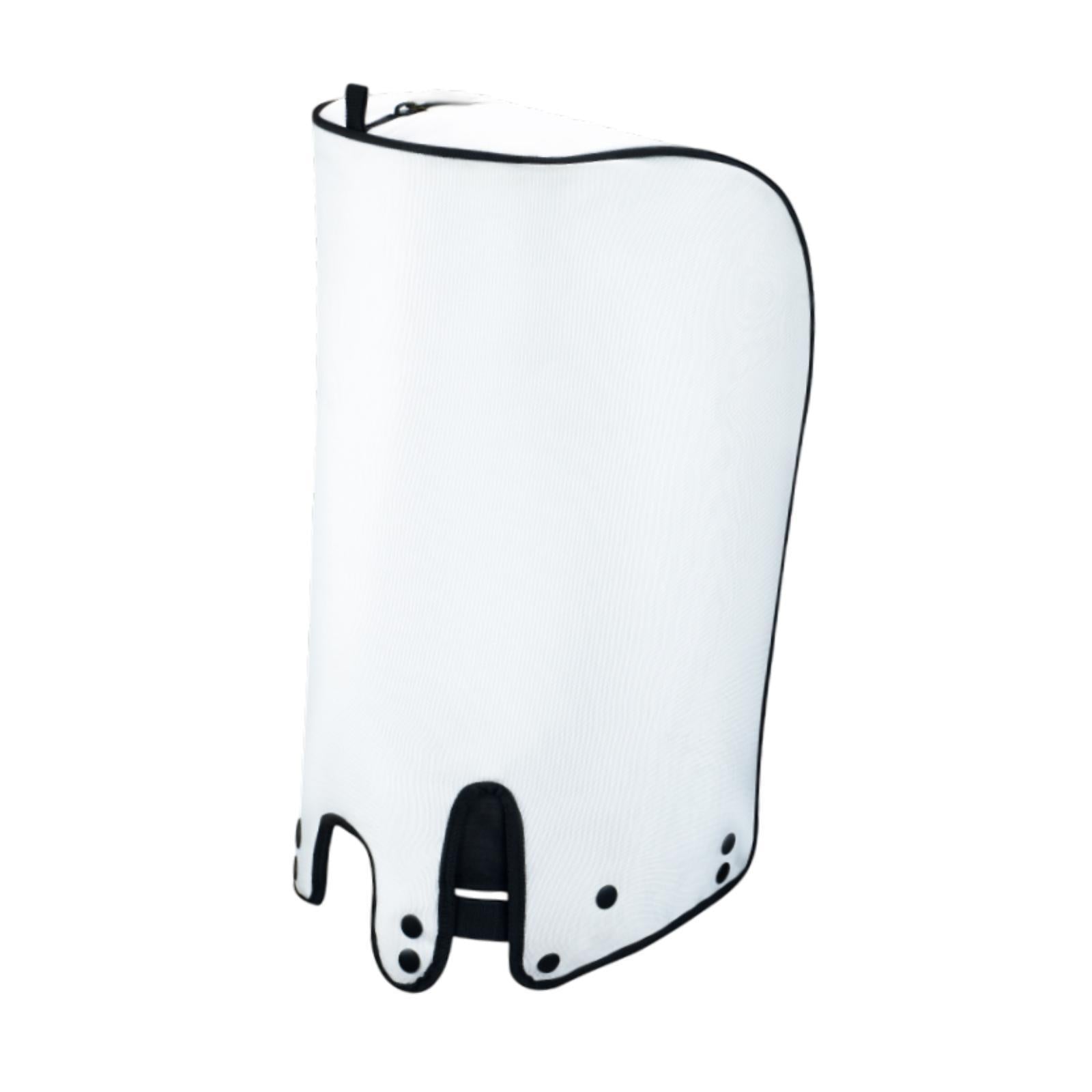 Golf Bag Cover Dustproof Rain Hood Cape for Travel Golf Course Driving Range White