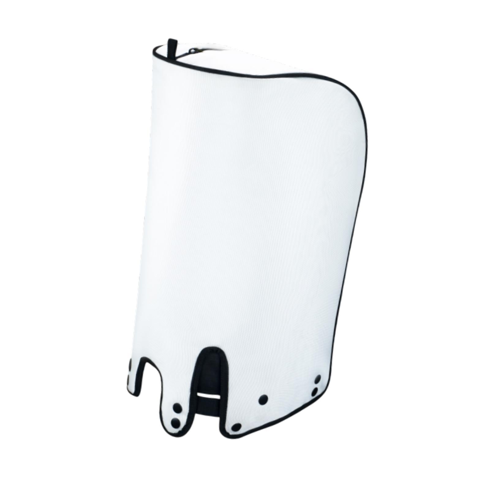 Golf Bag Cover Dustproof Rain Hood Cape for Travel Golf Course Driving Range White