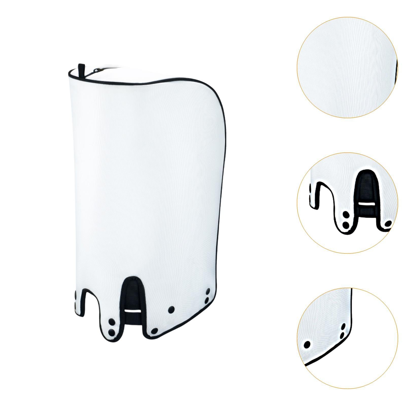 Golf Bag Cover Dustproof Rain Hood Cape for Travel Golf Course Driving Range White