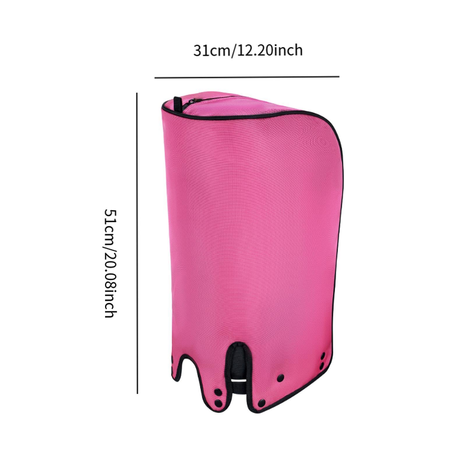 Golf Bag Cover Dustproof Rain Hood Cape for Travel Golf Course Driving Range Pink