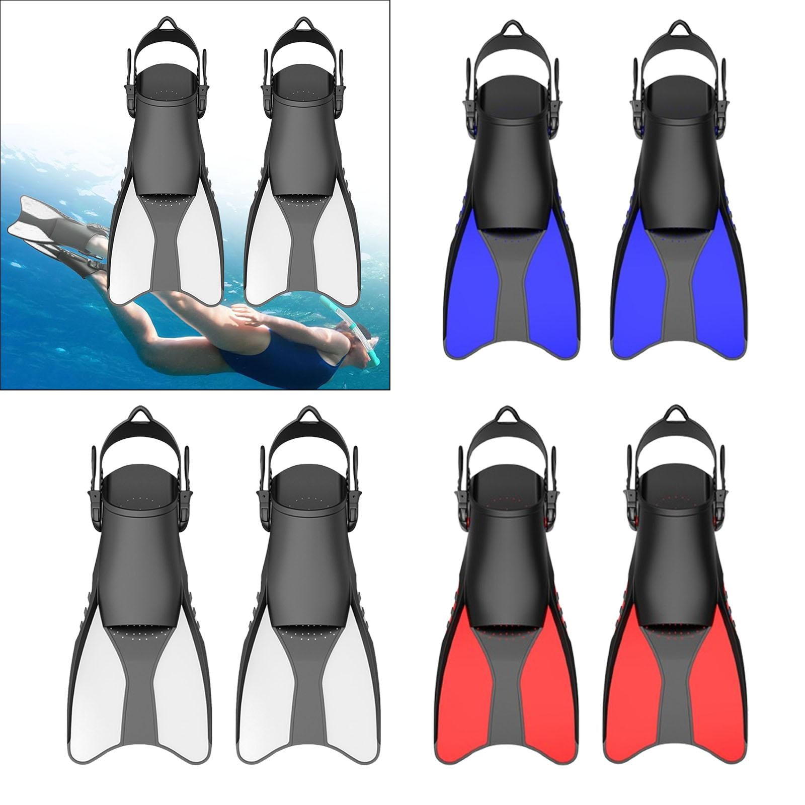 Scuba Diving Fins for Men Women Diving Equipment for Water Sports Snorkeling 38 to 42 Blue