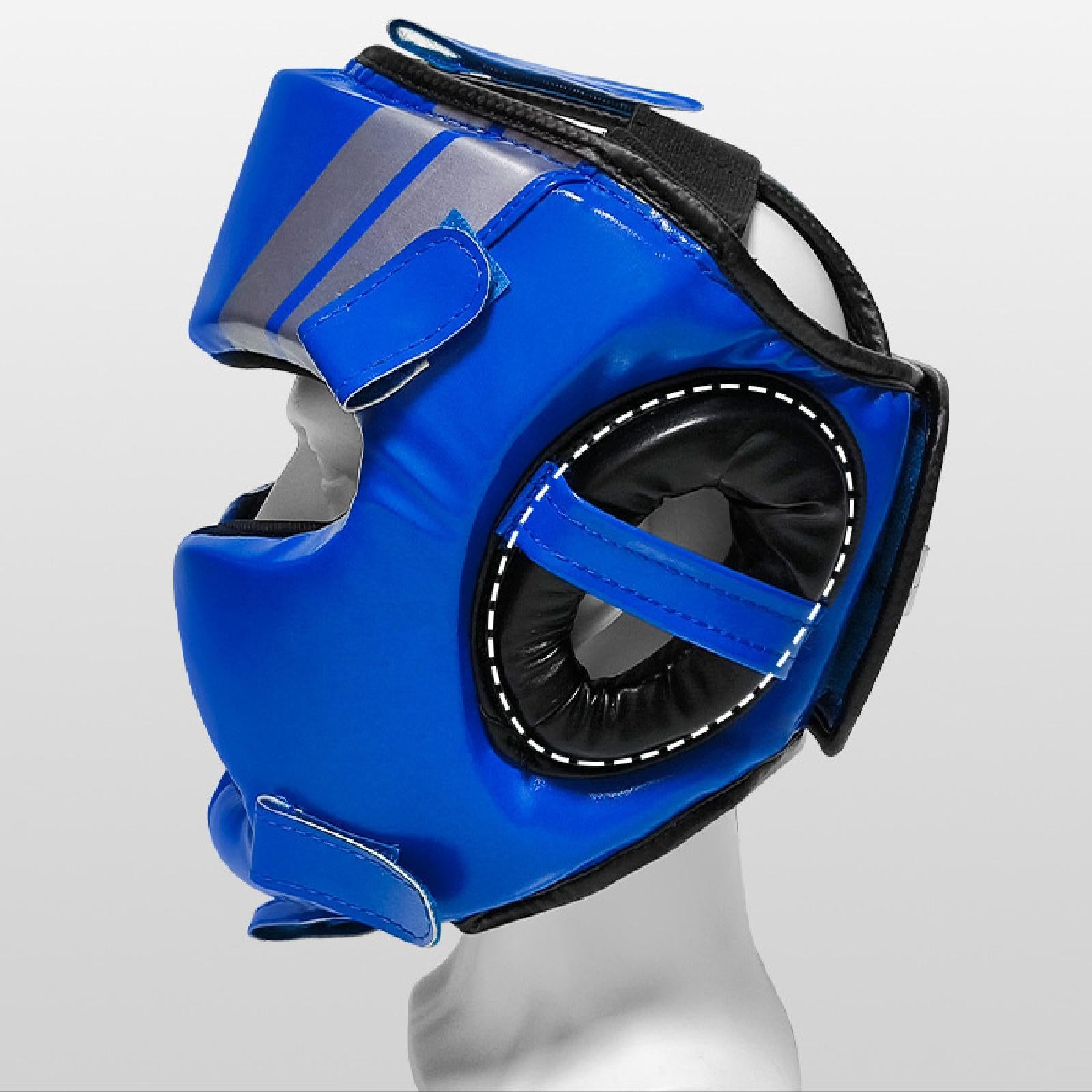 Taekwondo Sparring Gear Set Padded Karate Trainer for Sanda Workout Home Gym Blue Size L