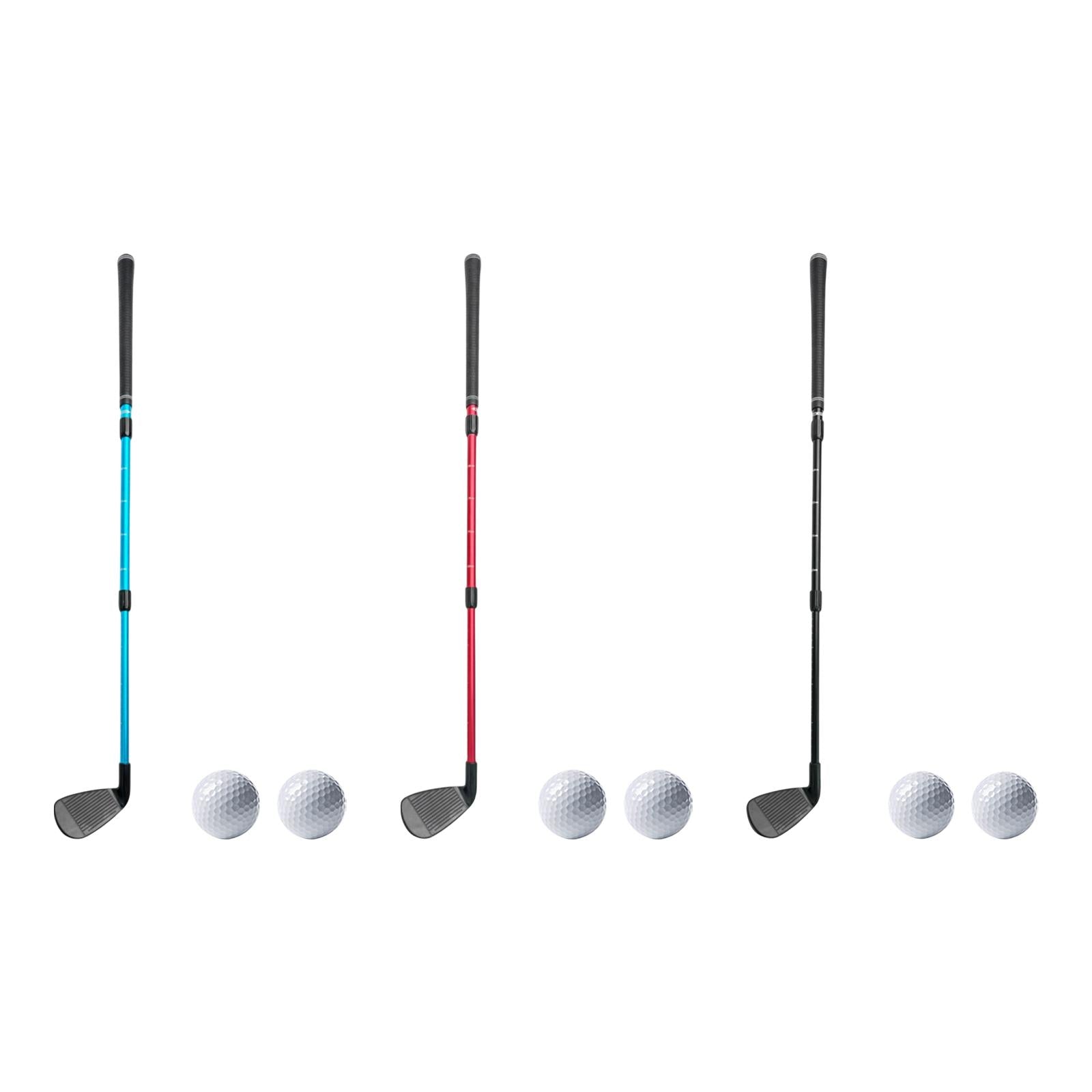 Golf Chipper Club Telescopic with Scale Outdoor Portable Training Golf Wedge Black