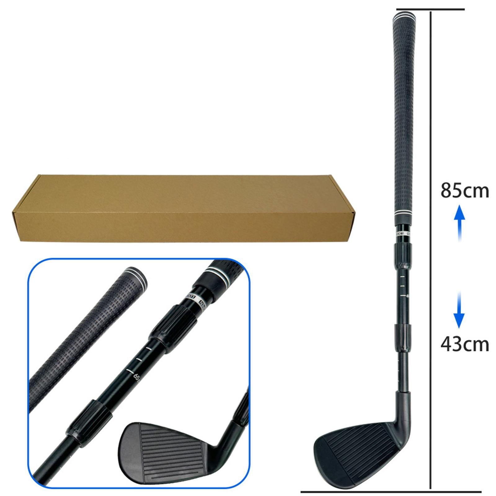 Golf Chipper Club Telescopic with Scale Outdoor Portable Training Golf Wedge Black