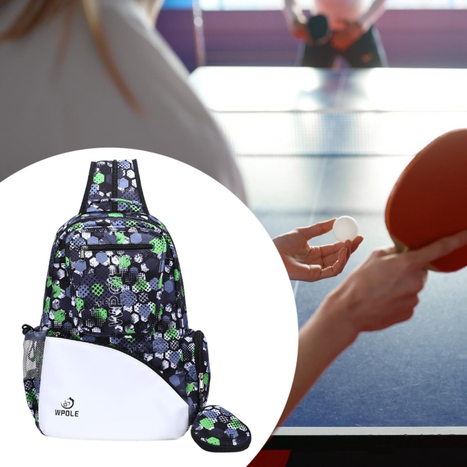 Table Tennis Racket Backpack Pingpong Paddle Carry Sleeve for Sports Outdoor