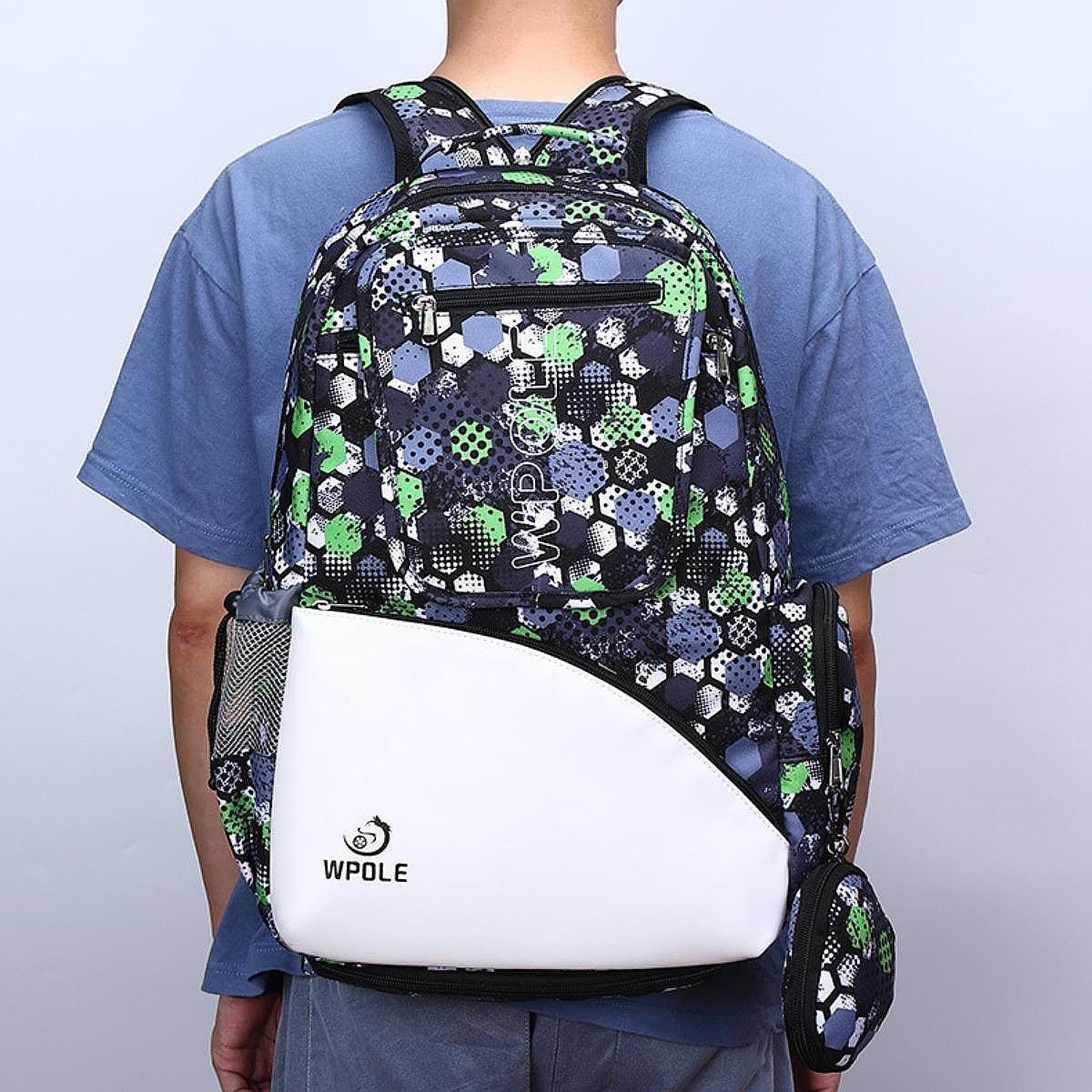 Table Tennis Racket Backpack Pingpong Paddle Carry Sleeve for Sports Outdoor