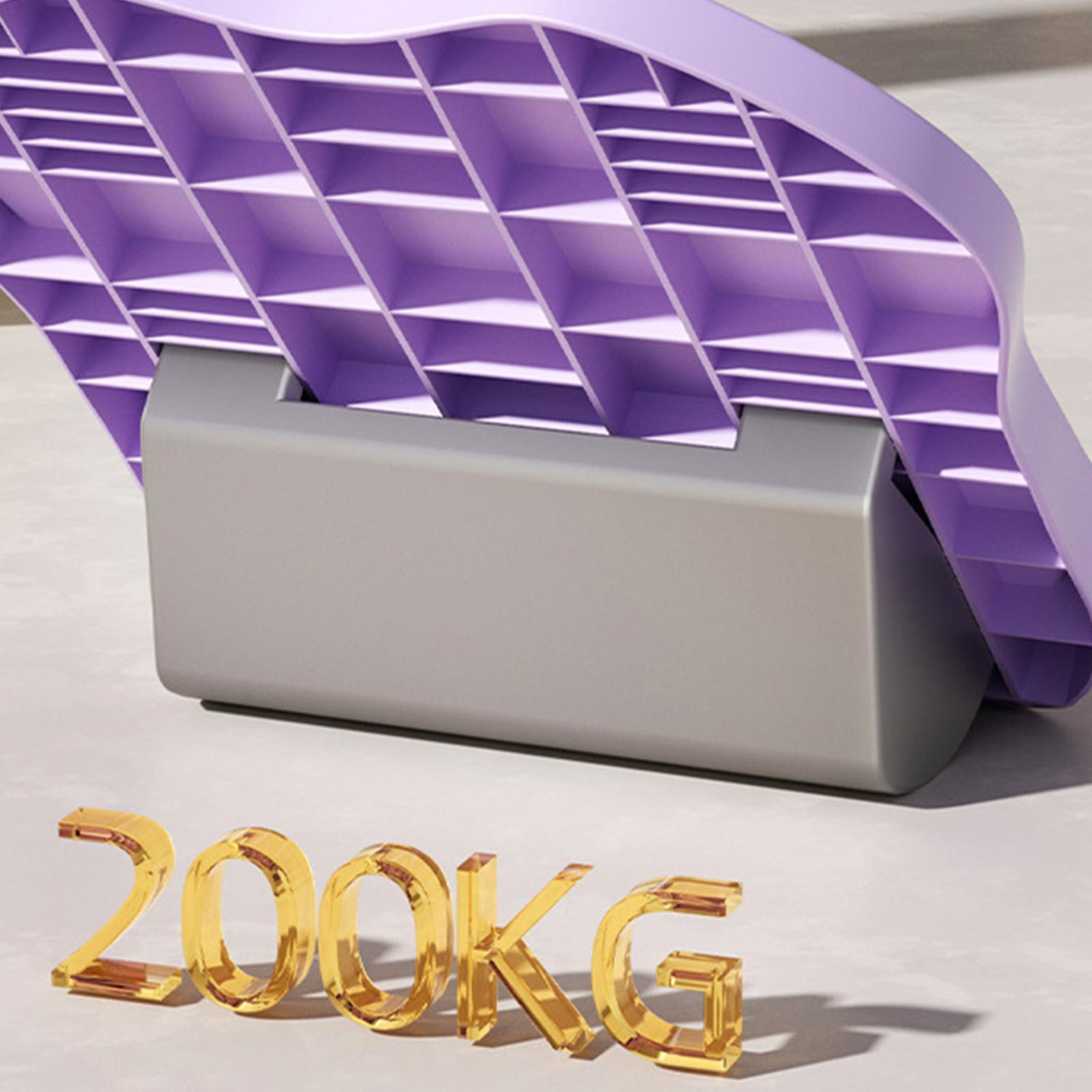 Slant Board Calf Stretcher Foldable Leg Stretch for Home Gym Sports Exercise Purple