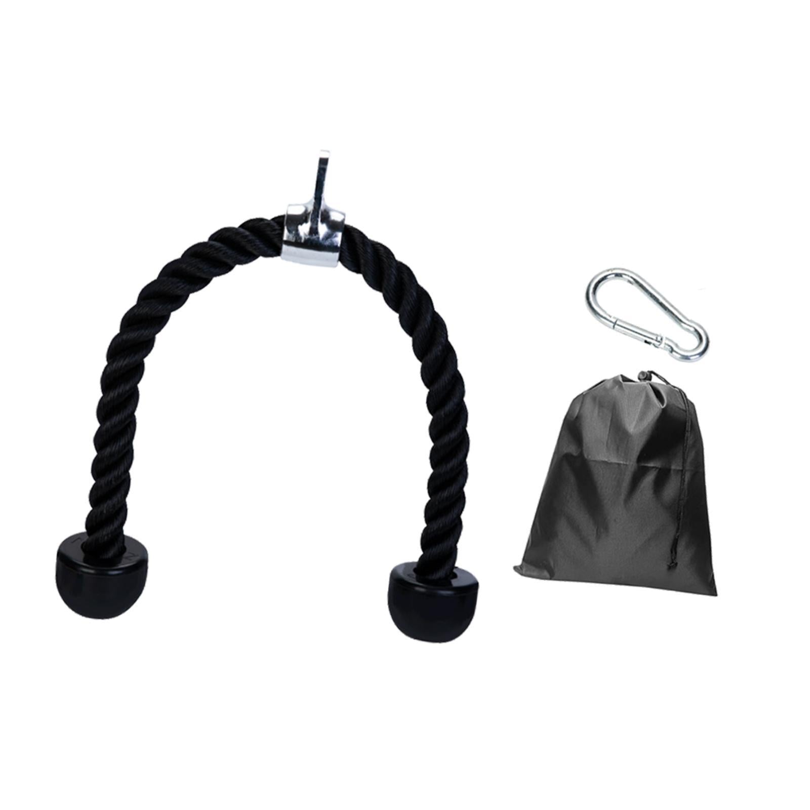 Twisted Pull Down Rope Biceps Triceps Tension Rope for Shoulder Body Workout Metal Lifting Loop